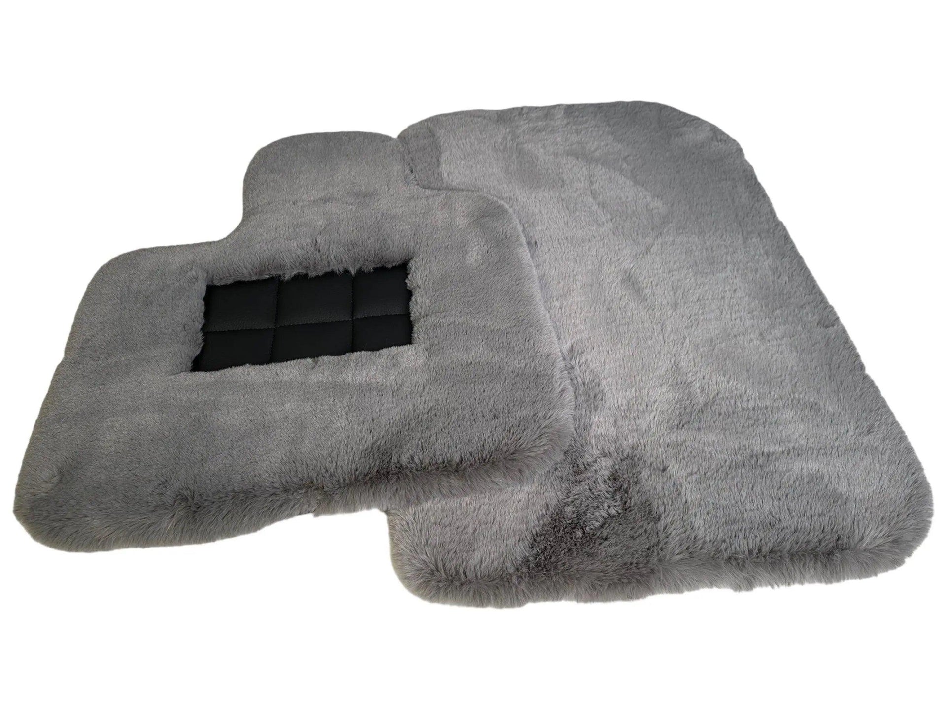 Gray Sheepskin Floor Mats For Bentley Flying Spur (2005-2013) Er56 Design Brand - AutoWin