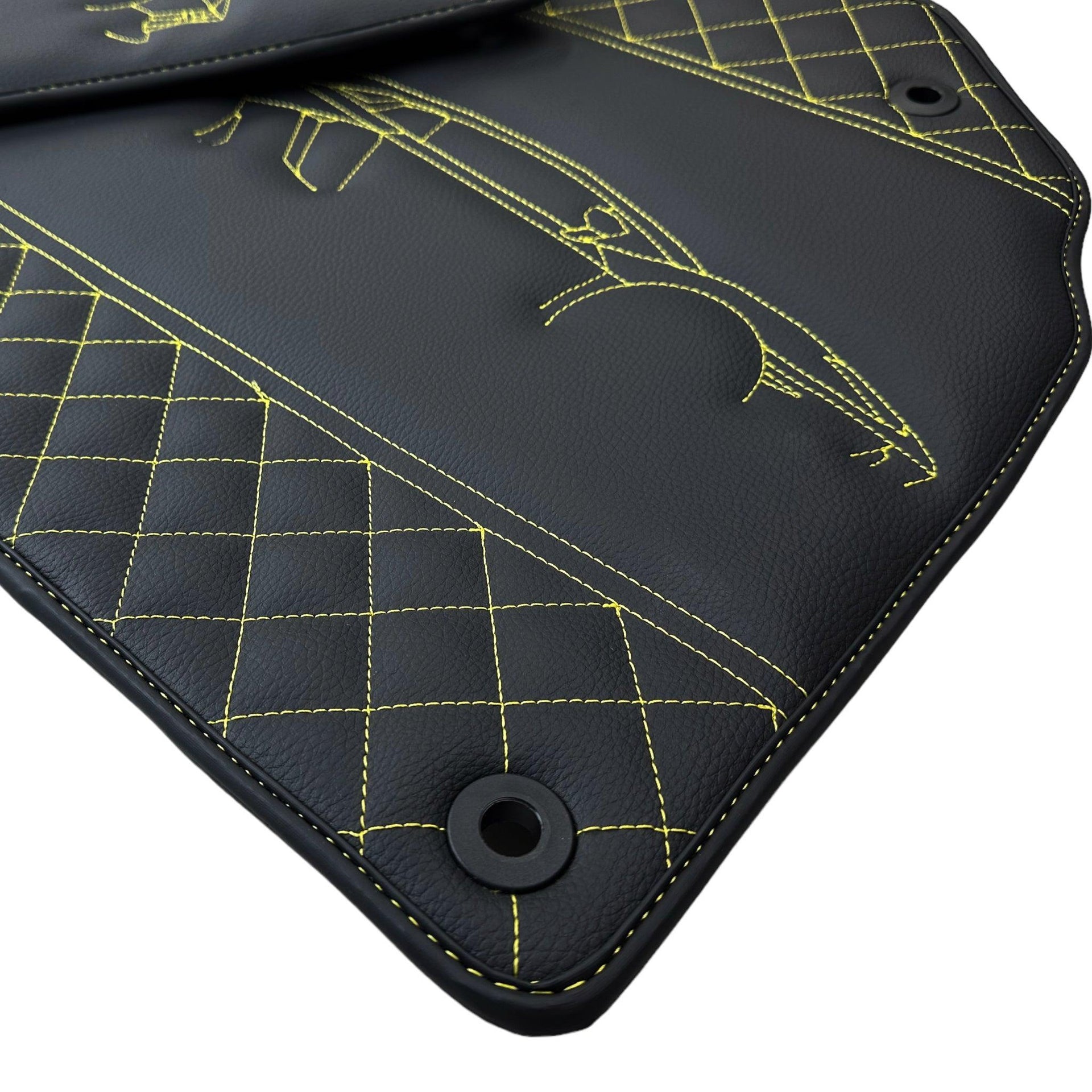 Leather Floor Mats for Lamborghini Aventador SV SVJ - AutoWin