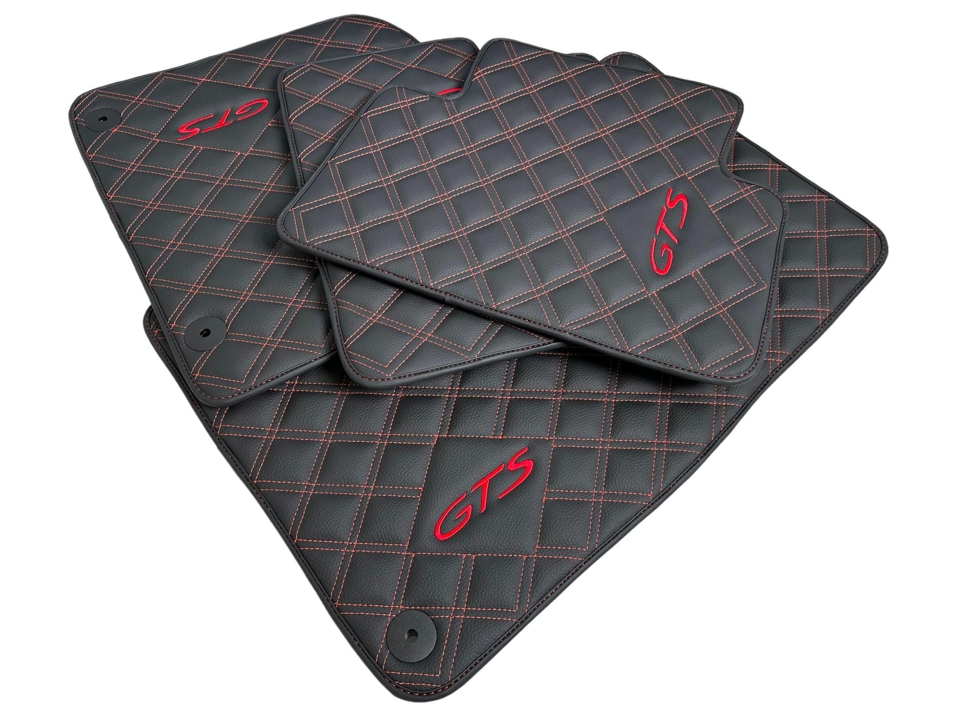 Leather Floor Mats for Porsche Taycan (2019-2023) - AutoWin