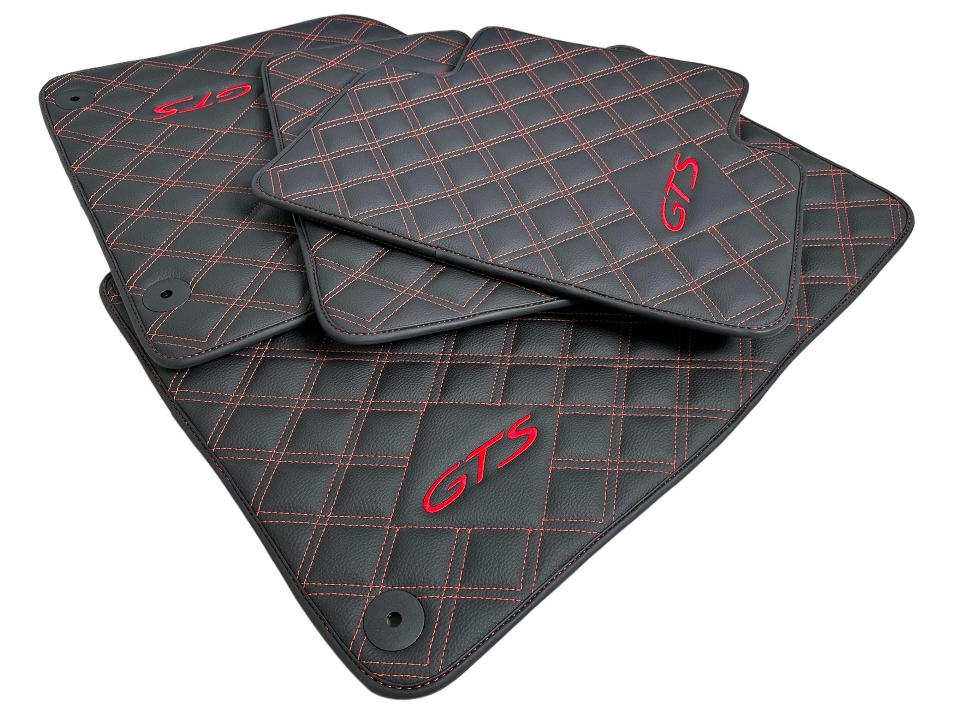 Leather Floor Mats for Porsche Taycan (2019-2023) - AutoWin