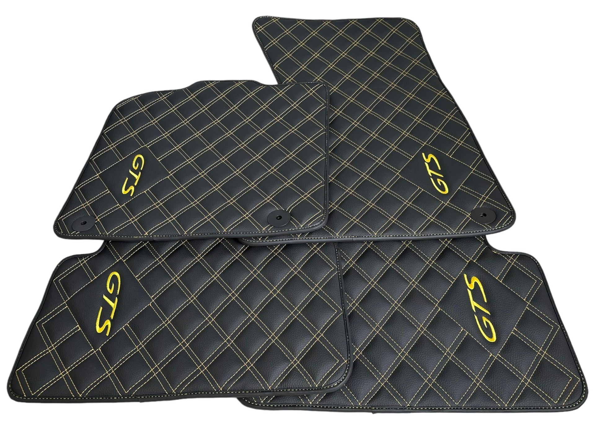 Leather Floor Mats for Porsche Taycan GTS (2019-2023) - AutoWin