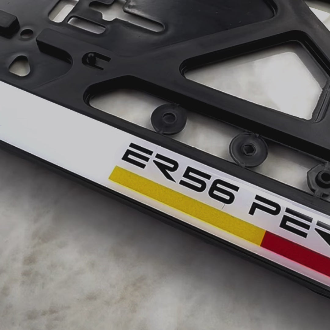 Suporte de Placa de Número ER56 Tamanho Padrão da UE 52 cm x 11 cm - ER56 Design