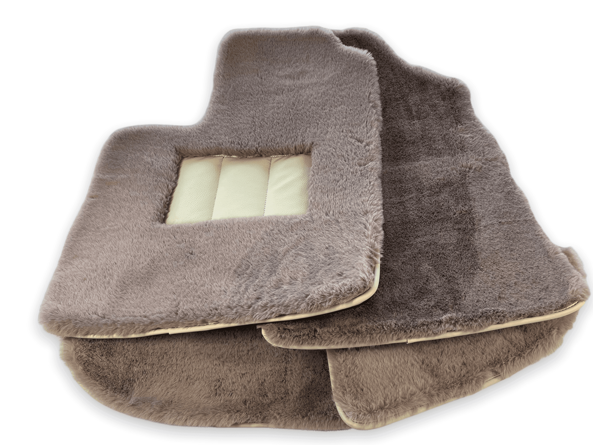 Sheepskin Floor Mats For Bentley Continental GTC (2006–2011) Er56 Design - AutoWin