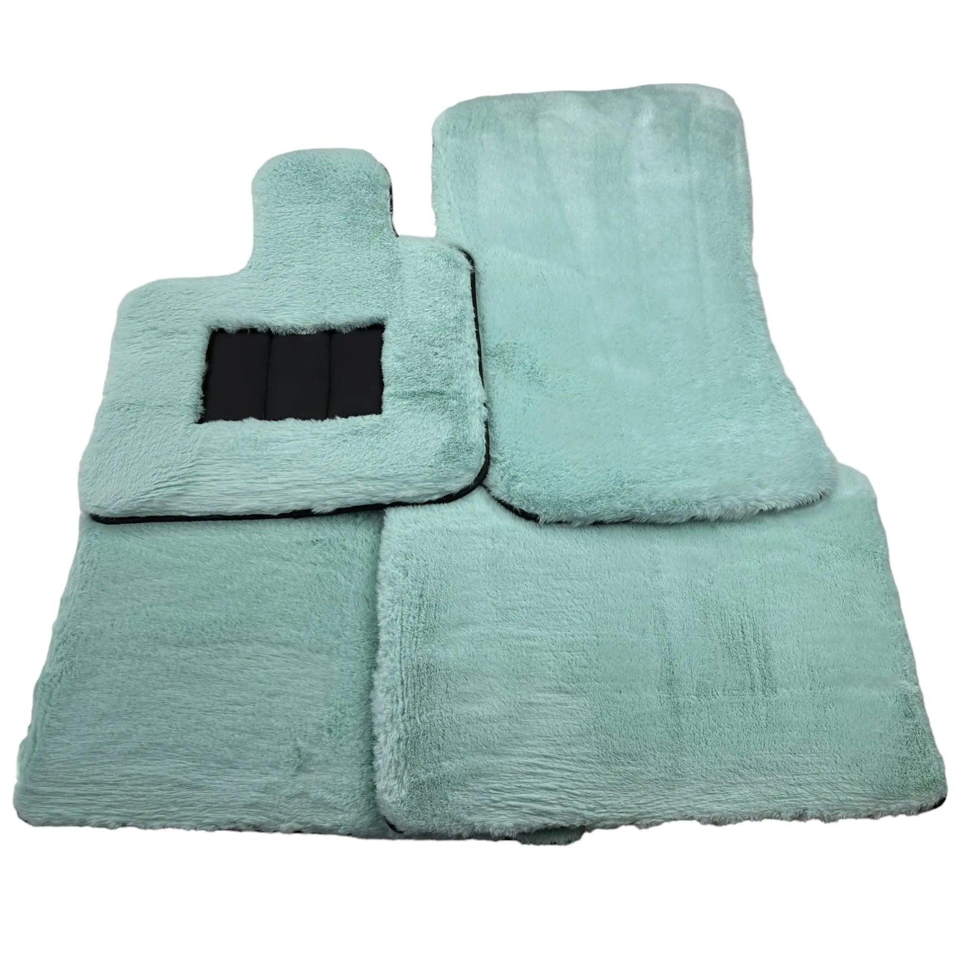 Tiffany Blue Sheepskin Floor Mats For Rolls Royce Spectre (2023-2024) ER56 Design Brand - AutoWin