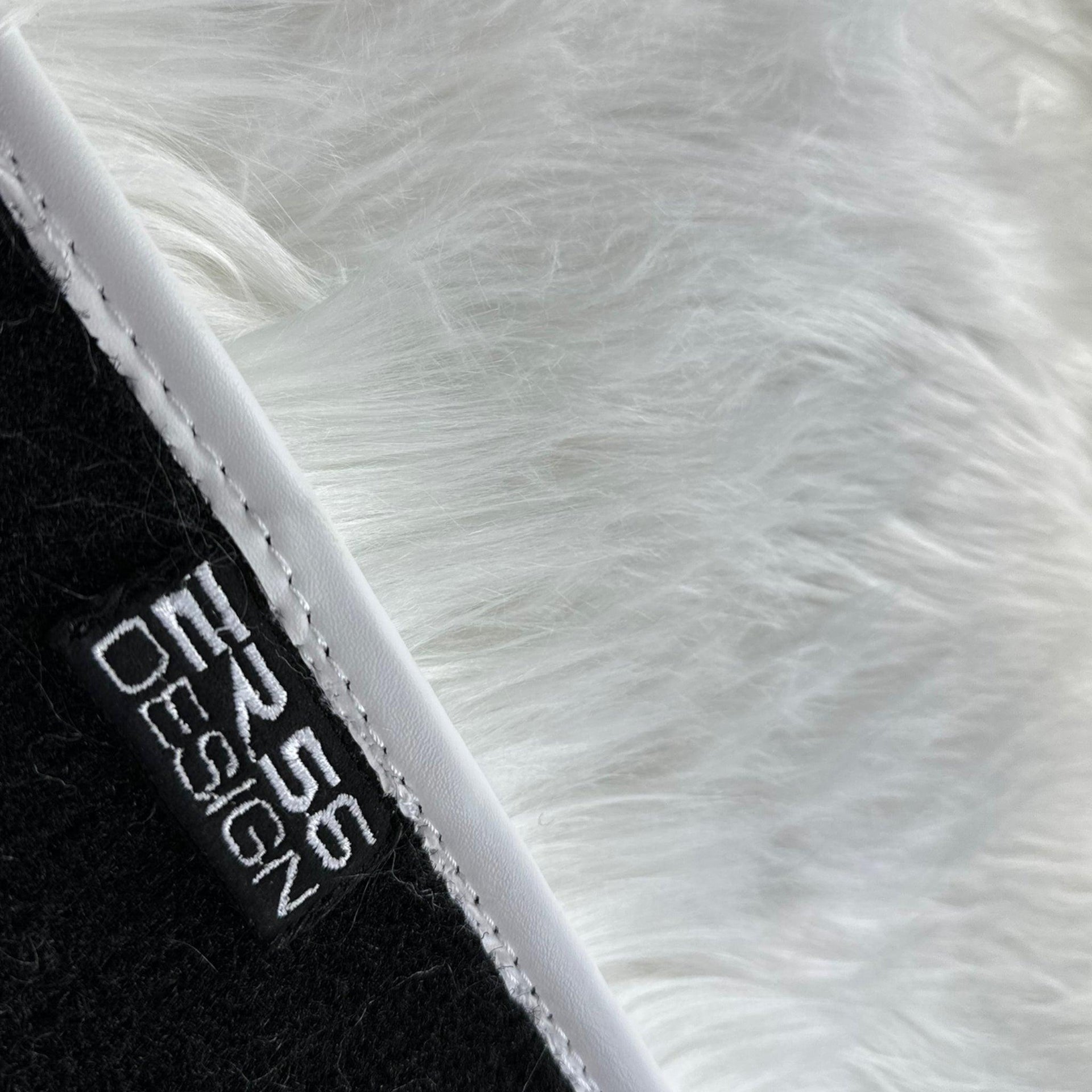 White Sheepskin Floor Mats For Rolls Royce Phantom 2003–2016 Er56 Design Brand - AutoWin