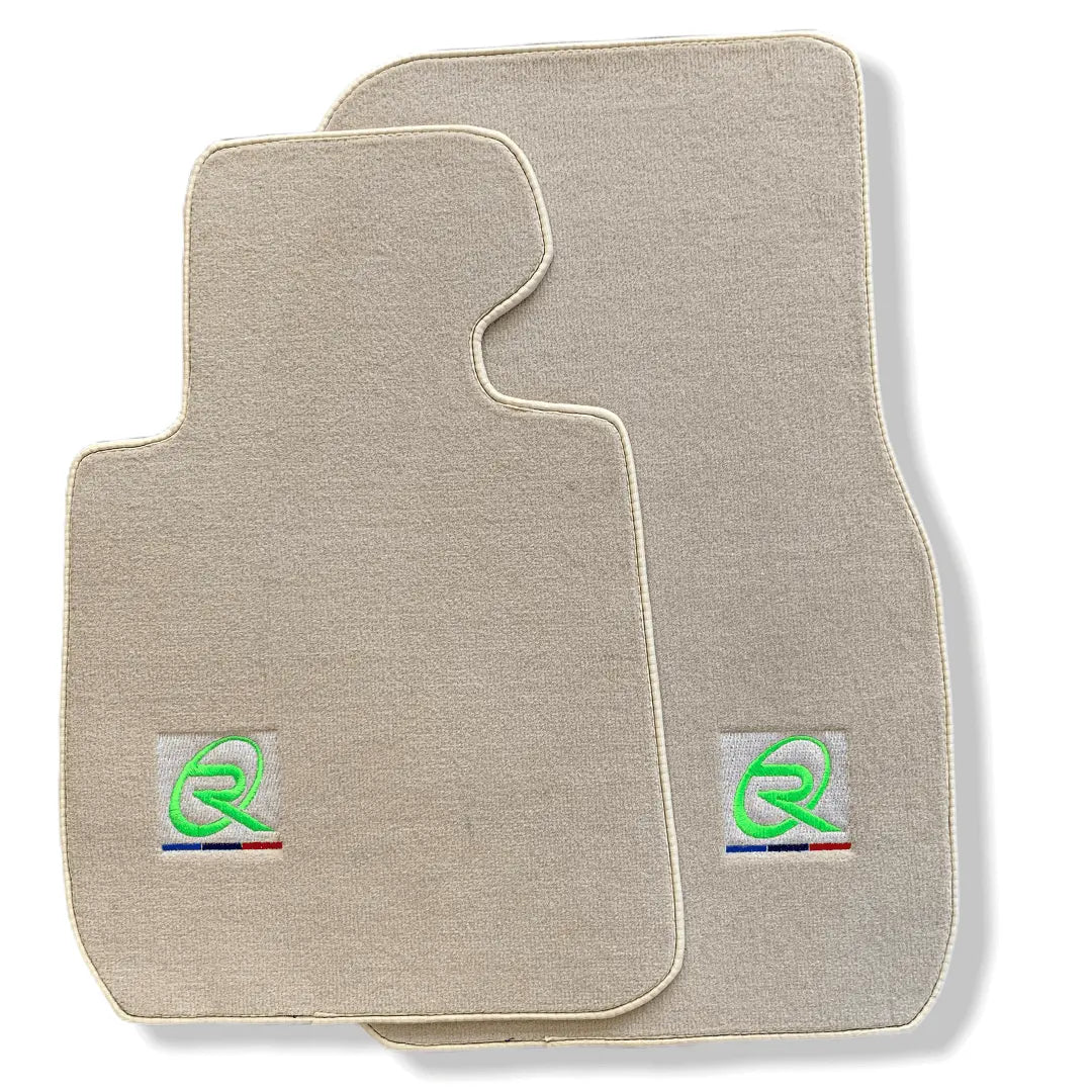 Beige Floor Mats For BMW 2 Series F45 Brand Tailored Set Perfect Fit Green Collection - AutoWin