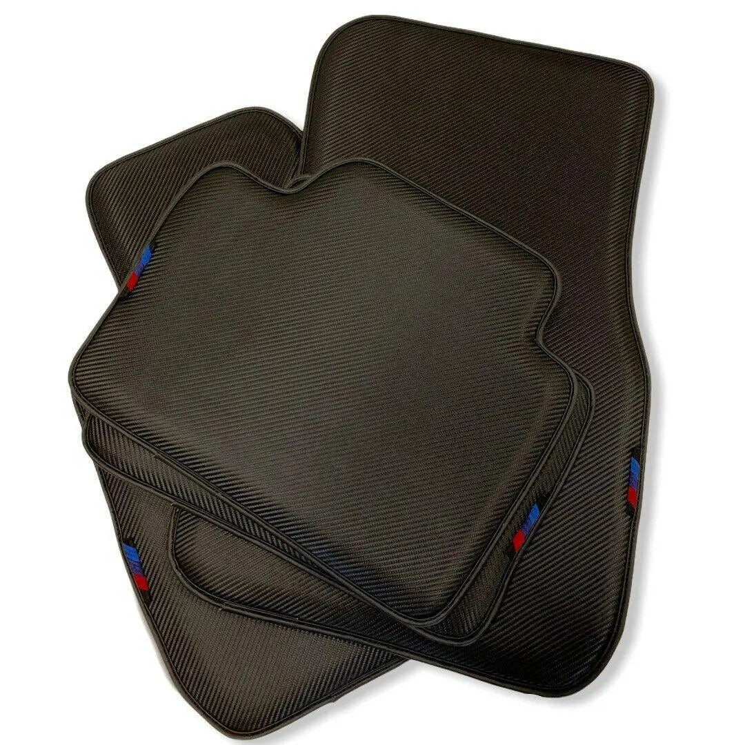 Floor Mats For BMW 7 Series G11 Autowin Brand Carbon Fiber Leather - AutoWin
