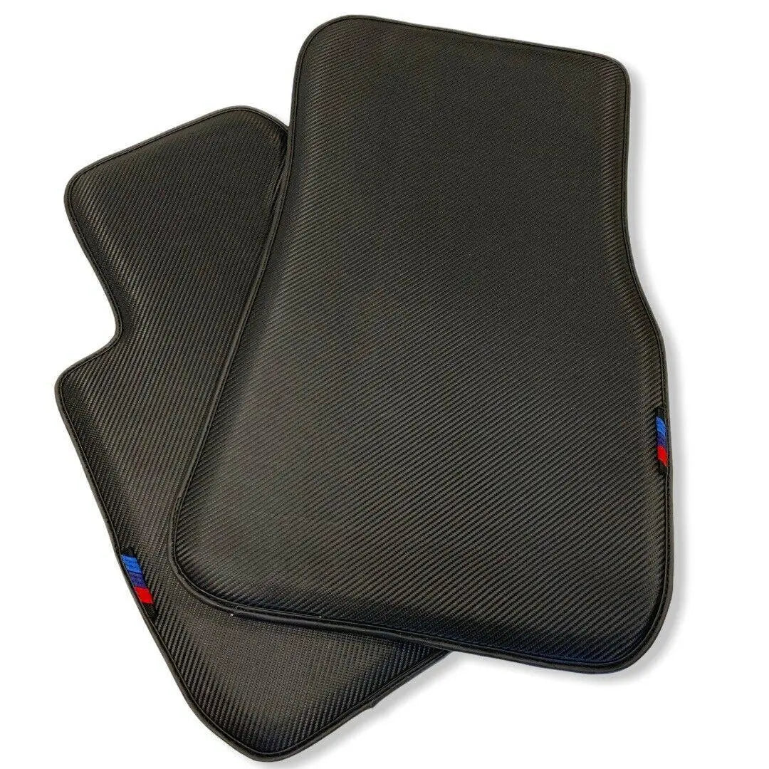 Floor Mats For BMW X6 Series F16 Autowin Brand Carbon Fiber Leather - AutoWin