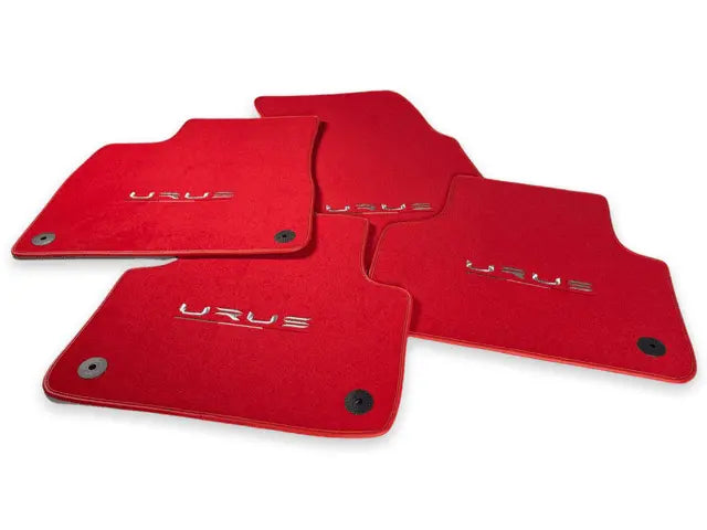 Floor Mats For Lamborghini Urus Red Tailored Carpets - AutoWin