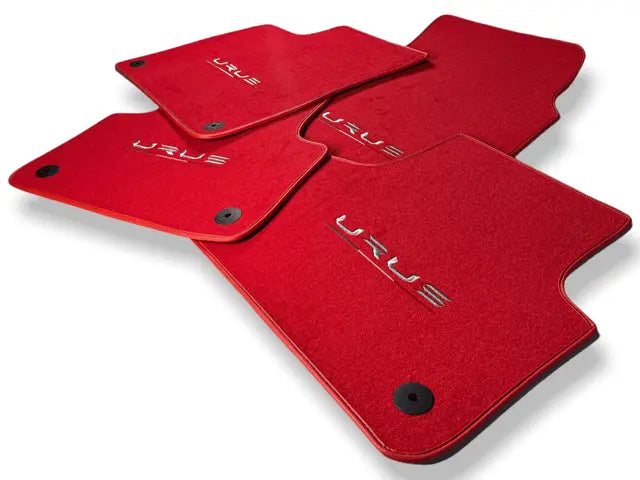 Floor Mats For Lamborghini Urus Red Tailored Carpets - AutoWin