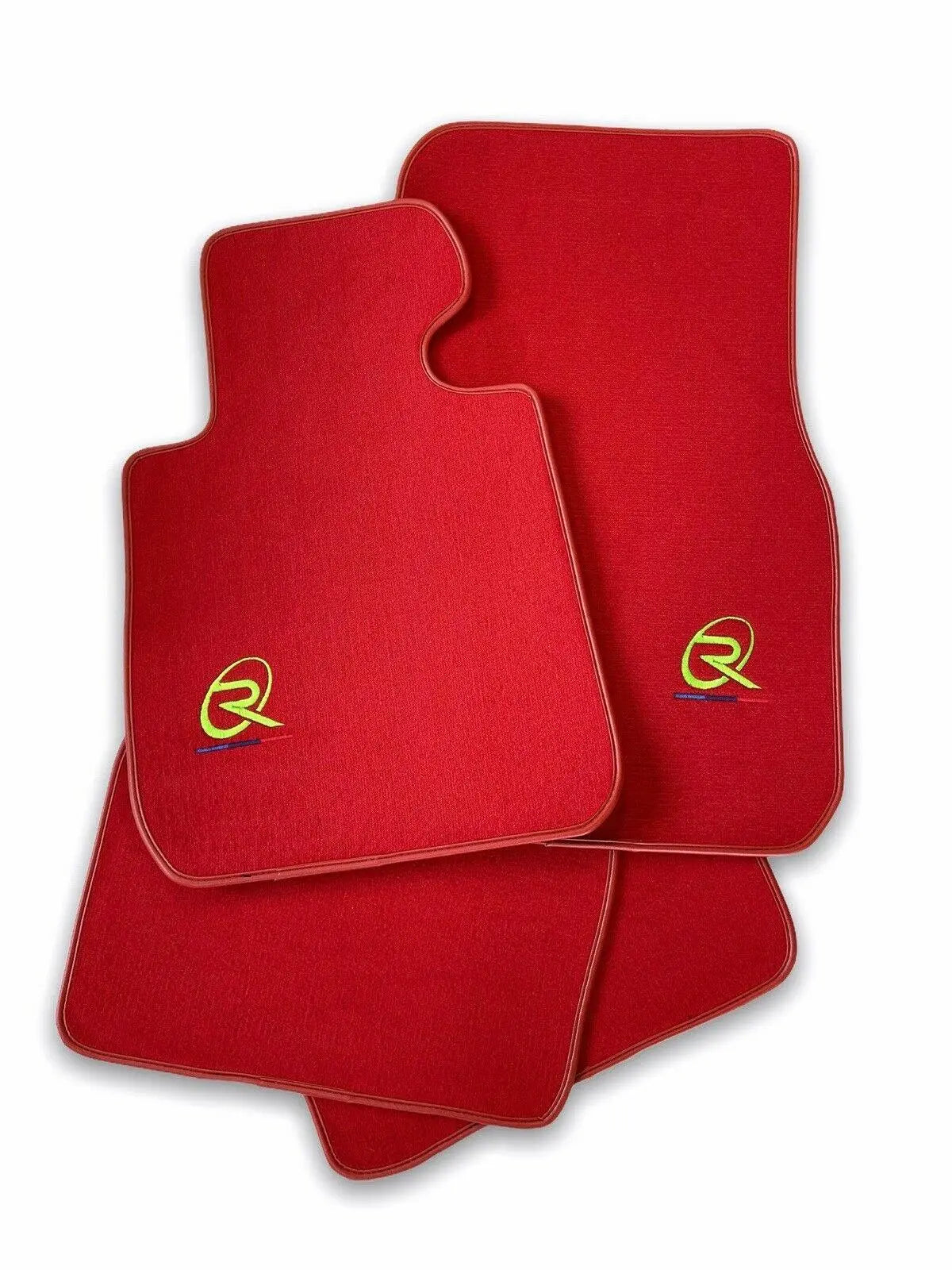 Red Floor Mats For BMW 4 Series F36 Gran Coupe ROVBUT Brand Tailored Set Perfect Fit Green SNIP Collection - AutoWin