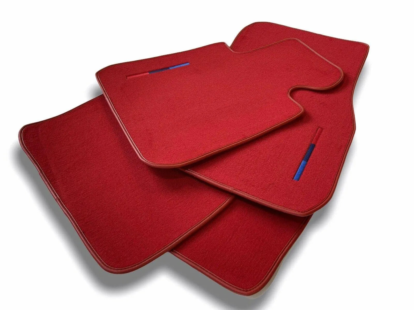 Red Floor Mats For BMW 7 Series F01 With M Package - AutoWin
