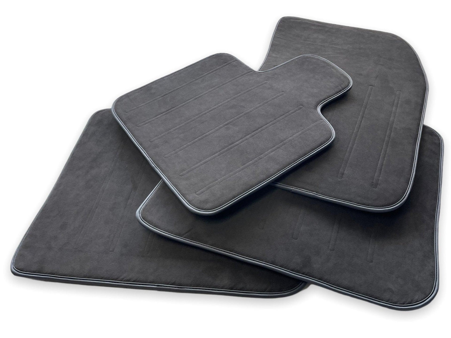 Alcantara Floor Mats For Rolls Royce Black Badge Dawn - AutoWin