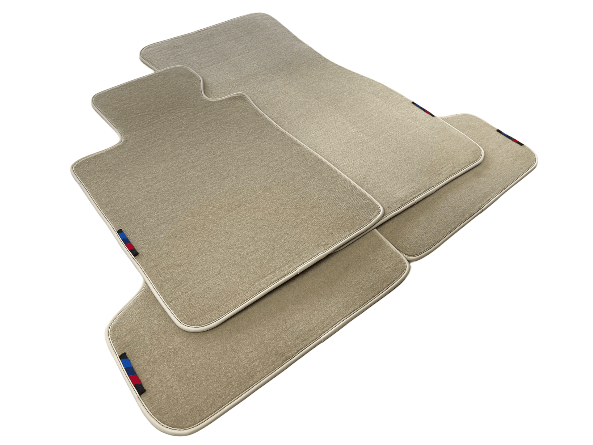 Beige Floor Mats For BMW 2 Series F22 With M Package - AutoWin
