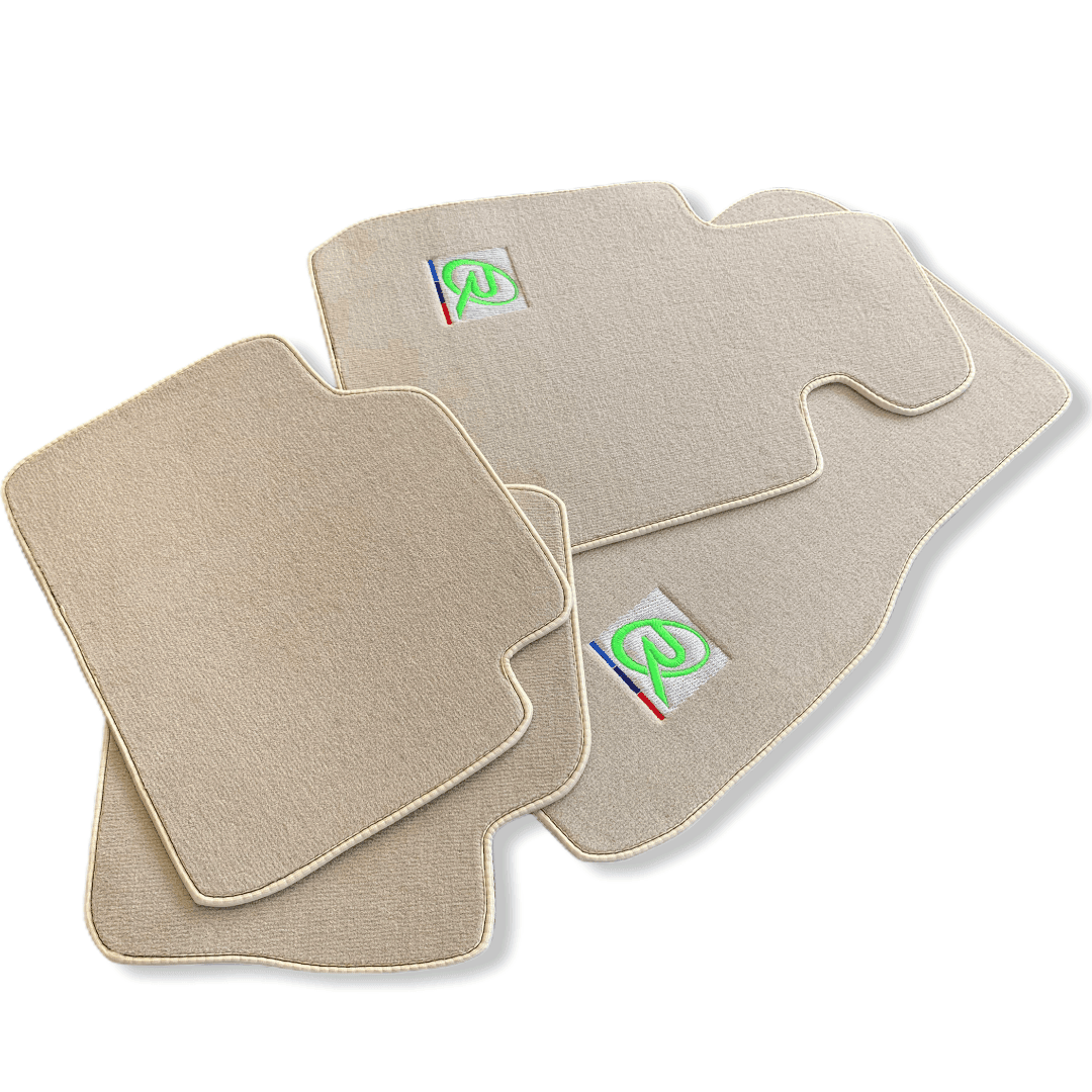 Beige Mats For BMW 5 Series F11 5-doors Wagon Tailored Set Perfect Fit - AutoWin
