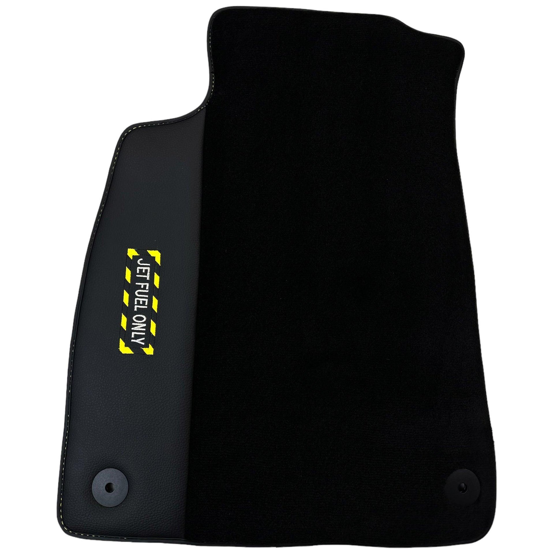 Black Floor Mats for Audi Q8 e-tron Sportback (2023-2025) | Fighter Jet Edition - AutoWin