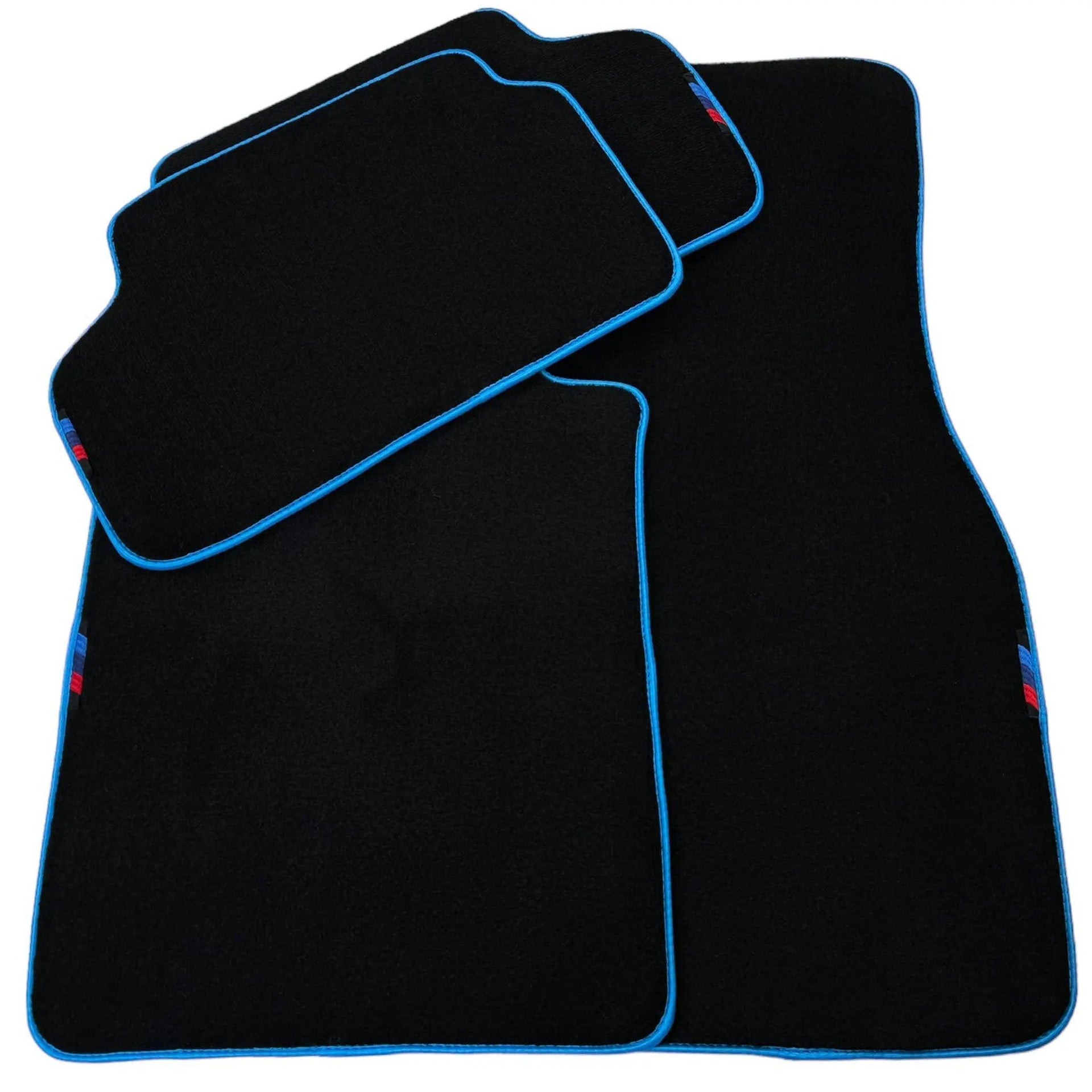 Black Floor Mats For BMW 1 Series F40 | Sky Blue Trim Autowin Brand - AutoWin