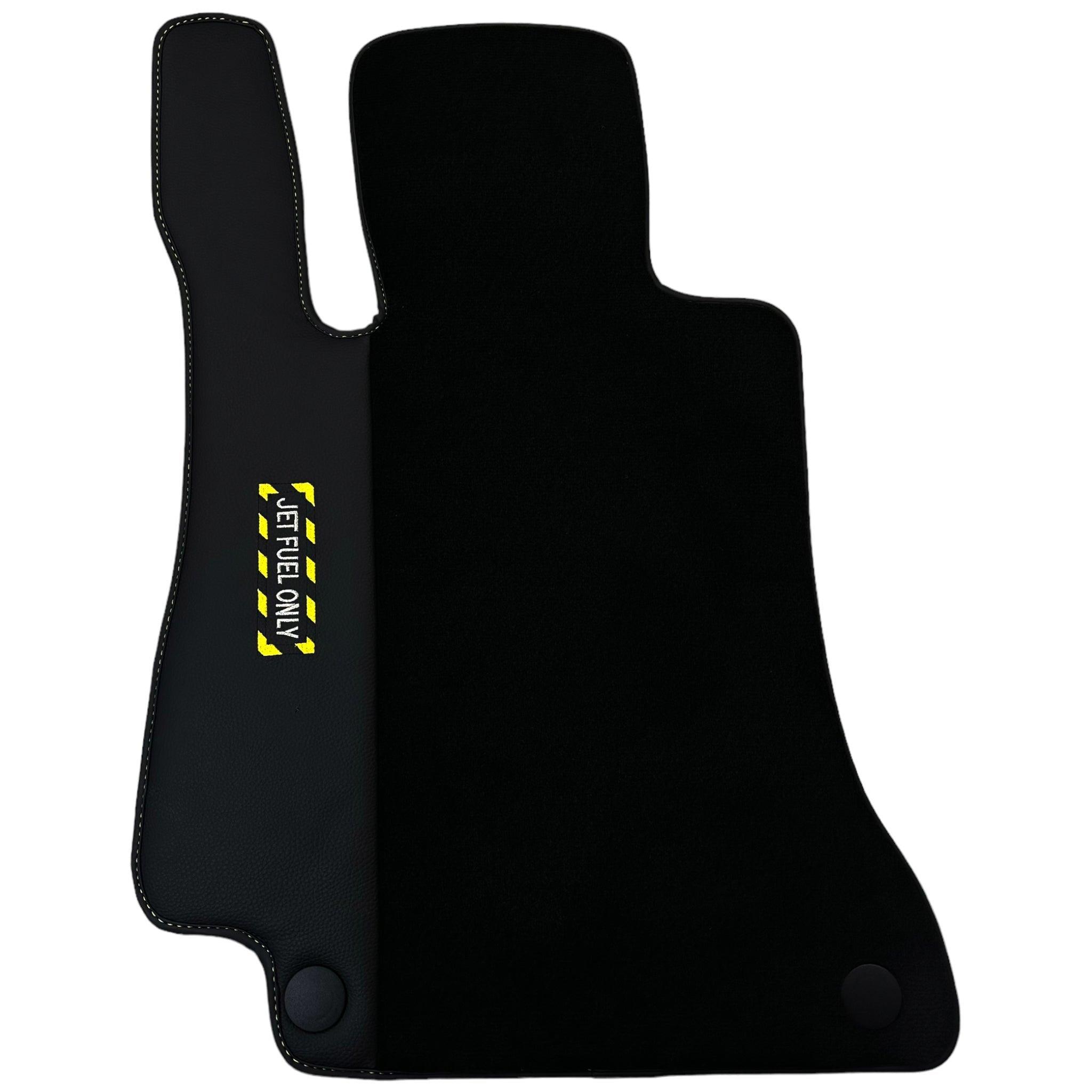 Black Floor Mats For Mercedes Benz GLE-Class C292 Coupe (2015-2020) | Fighter Jet Edition - AutoWin