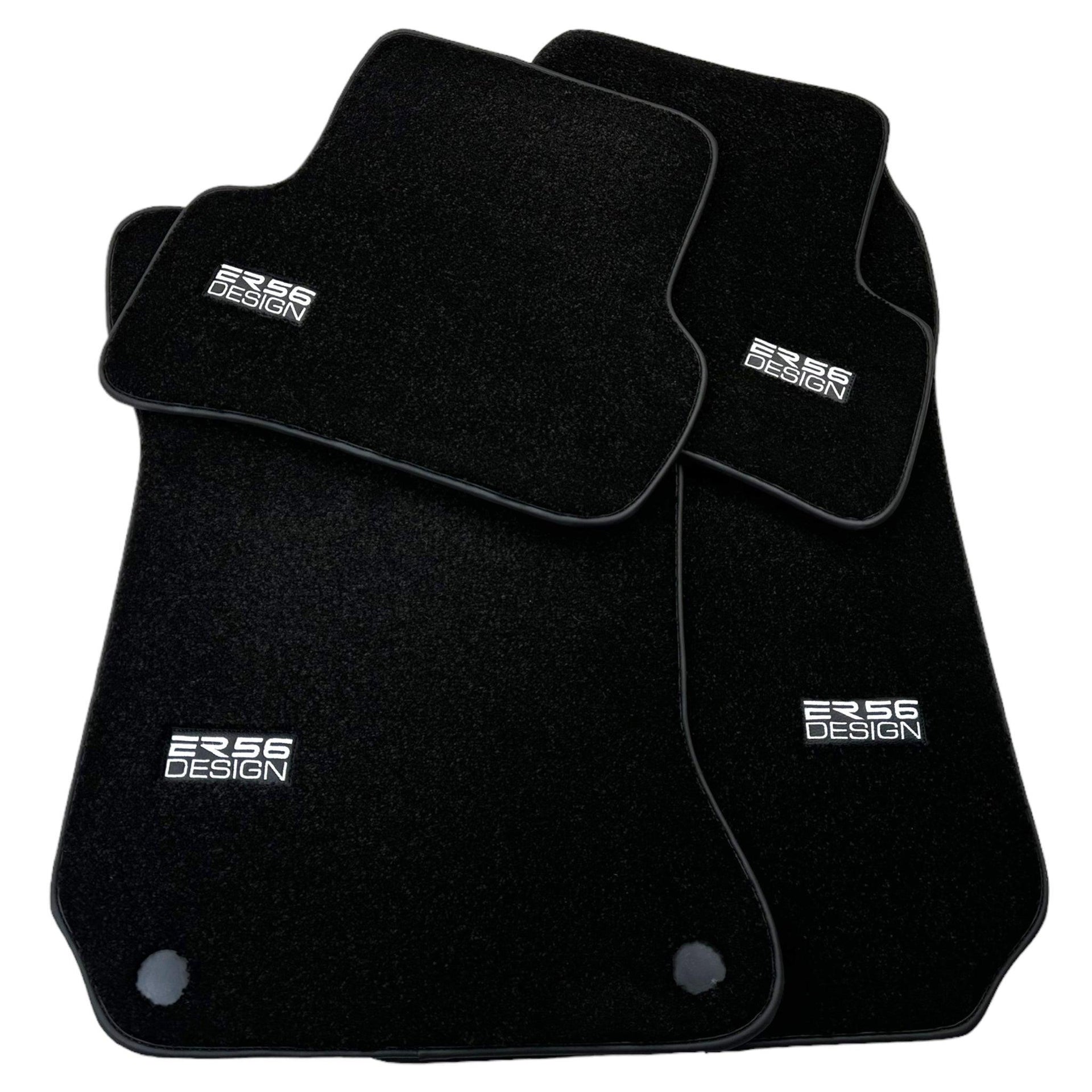 Black Luxury Floor Mats For Mercedes Benz E-Class W210 Sedan 4Matic (1995-2002) | ER56 Design - AutoWin