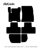 Black Luxury Floor Mats For Mercedes Benz EQB-Class X243 (2022-2024) | ER56 Design - AutoWin