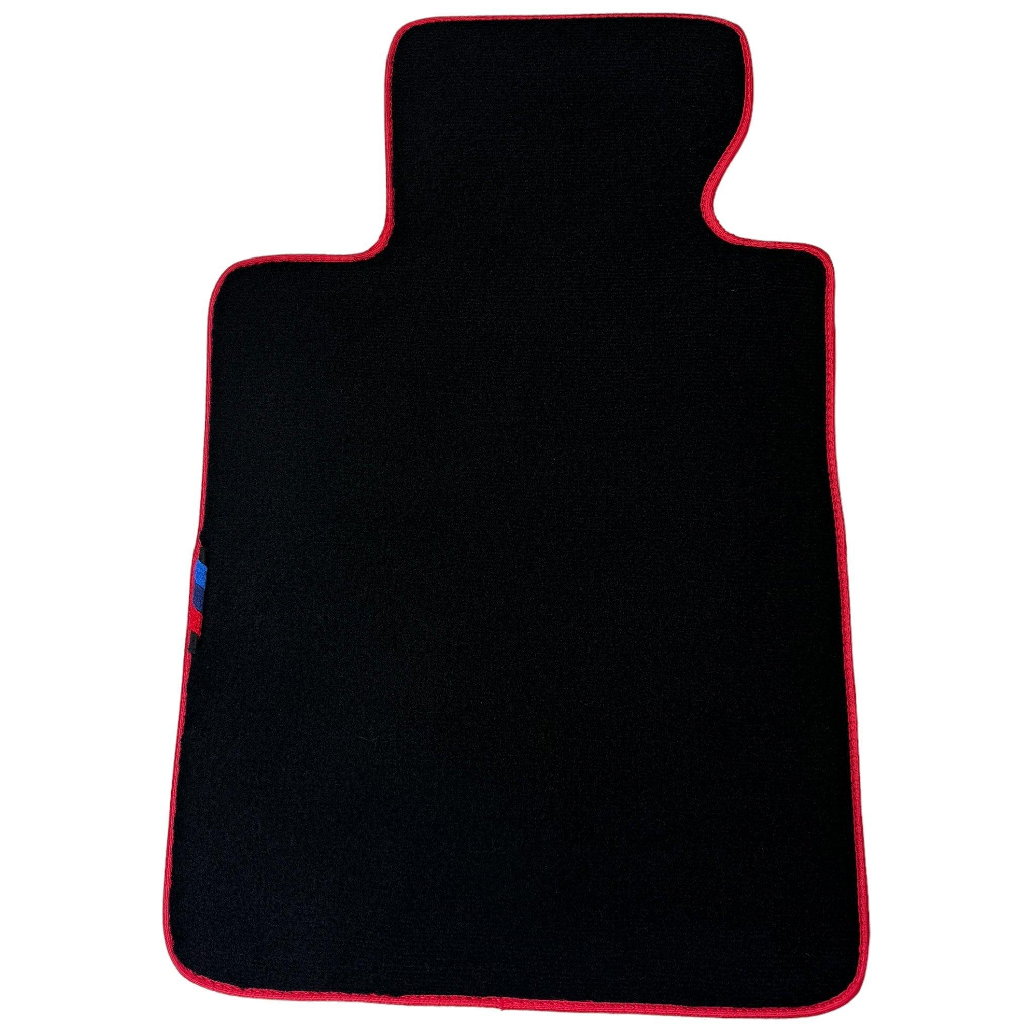 Black Mats For BMW 6 Series E24 Coupe | Red Trim - AutoWin