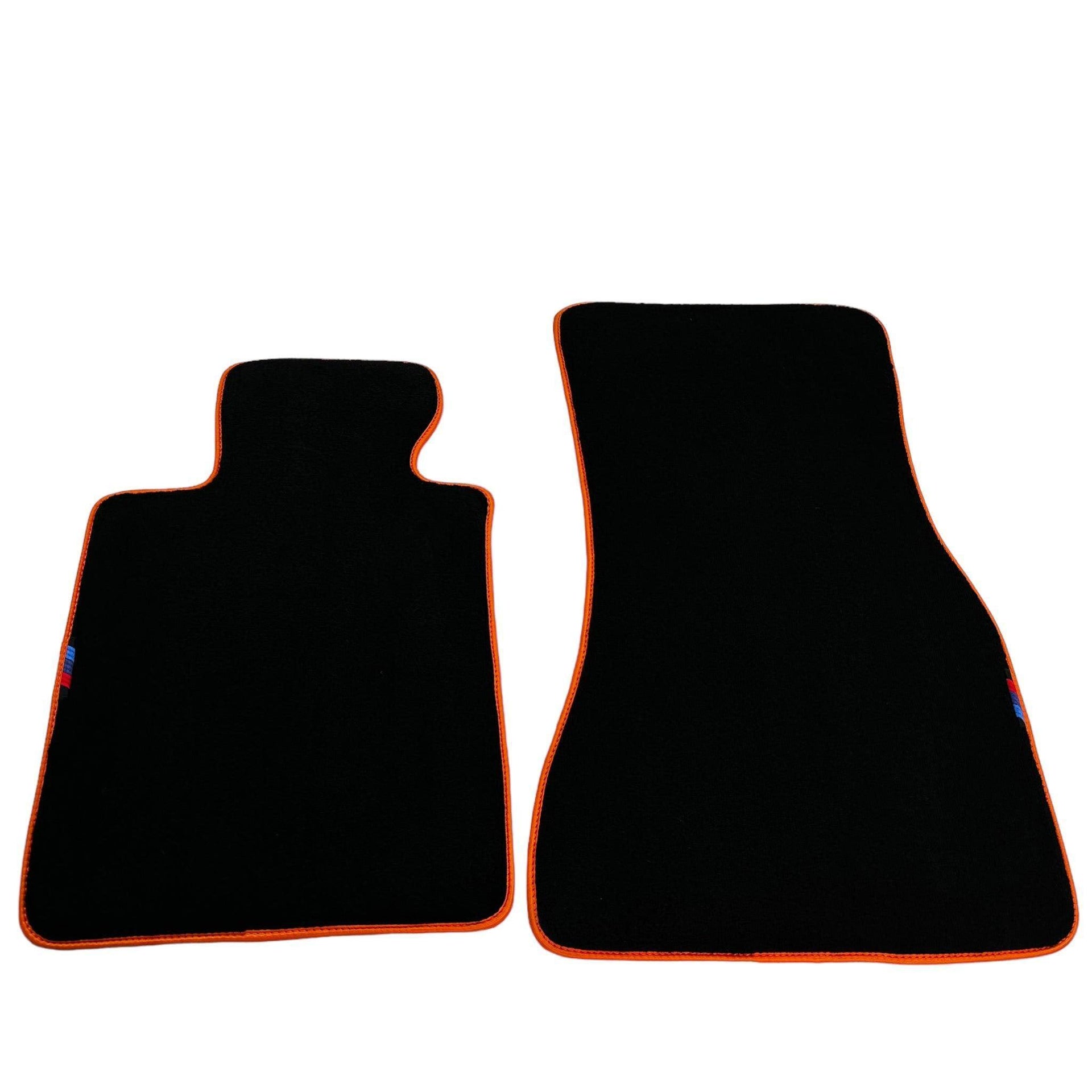 Black Mats For BMW M5 E28 | Orange Trim - AutoWin