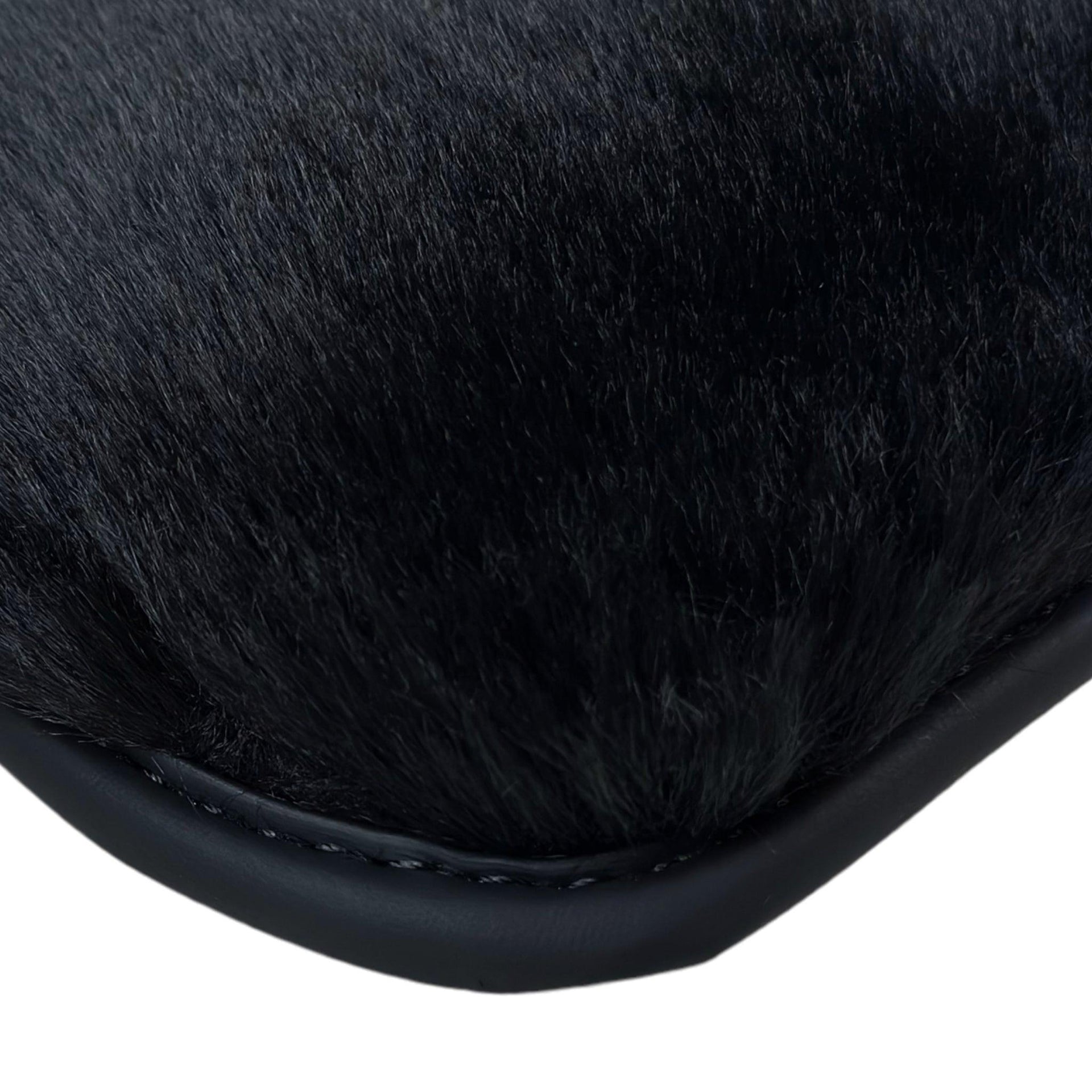 Black Sheepskin Floor Floor Mats For BMW 6 Series E63 - AutoWin