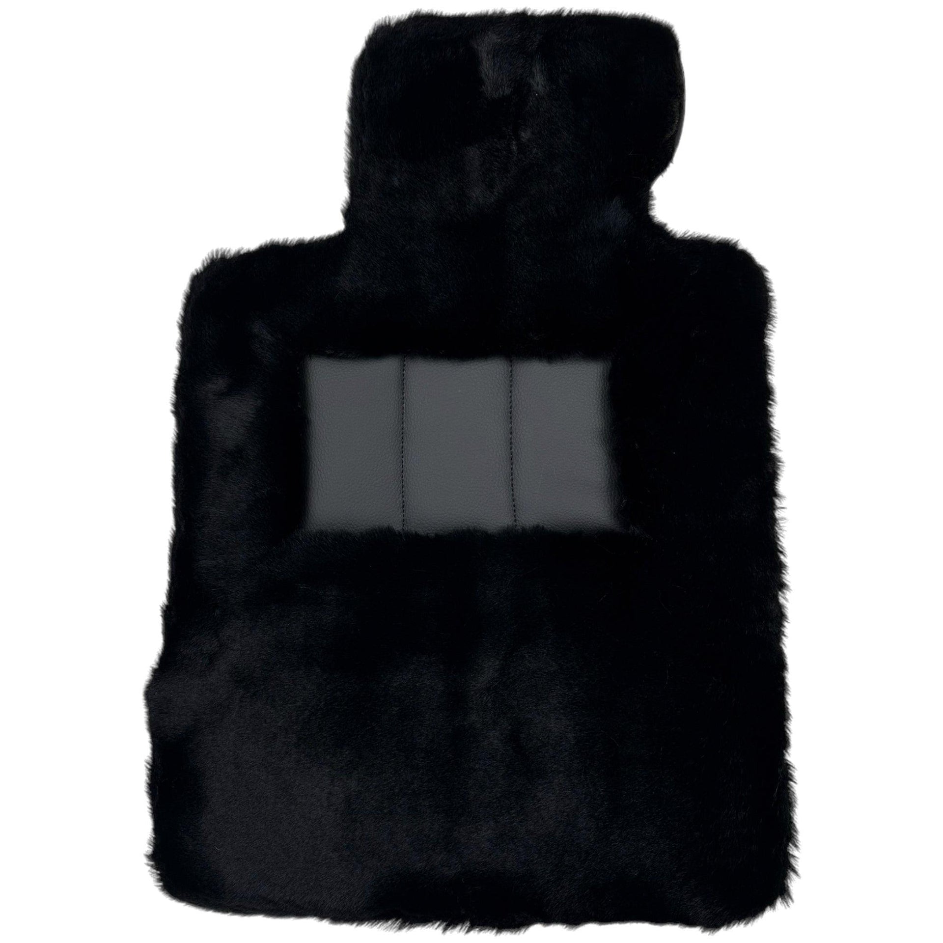 Black Sheepskin Floor Floor Mats For BMW 7 Series E66 - AutoWin