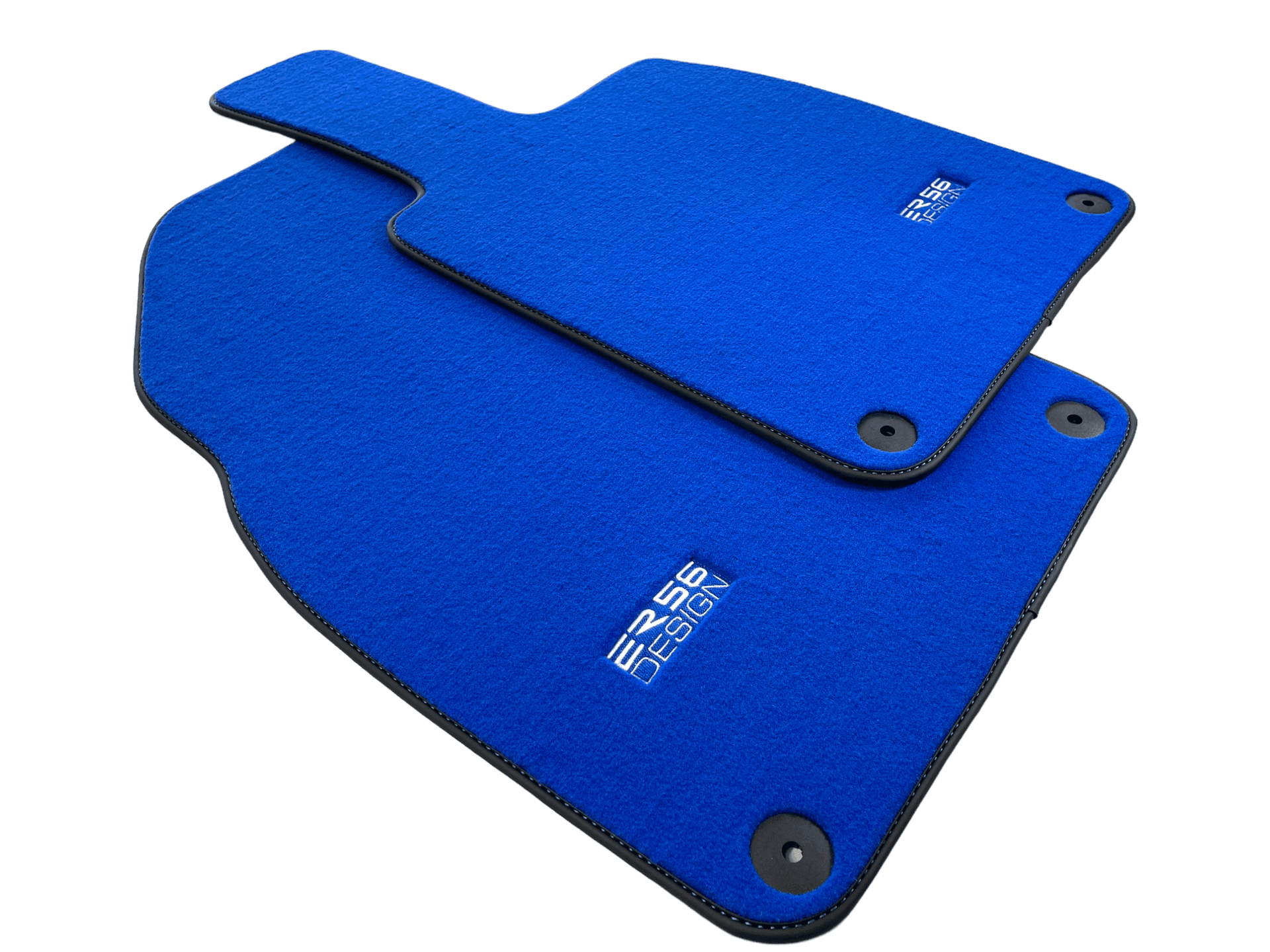 Blue Floor Mats for Porsche 718 Boxster 2016-2023 ER56 Design - AutoWin