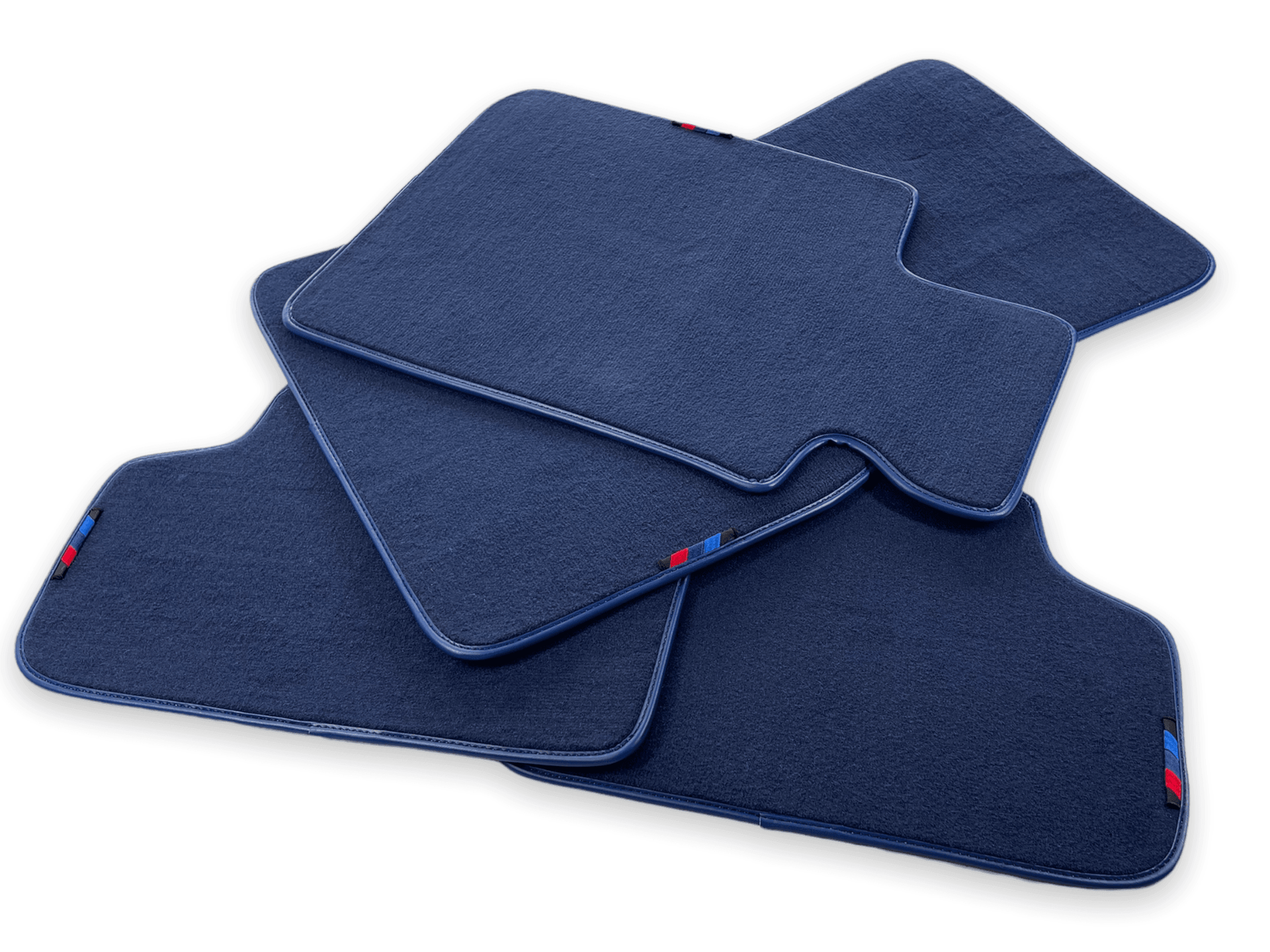 Dark Blue Floor Mats For BMW M3 F80 Series With M Package - AutoWin