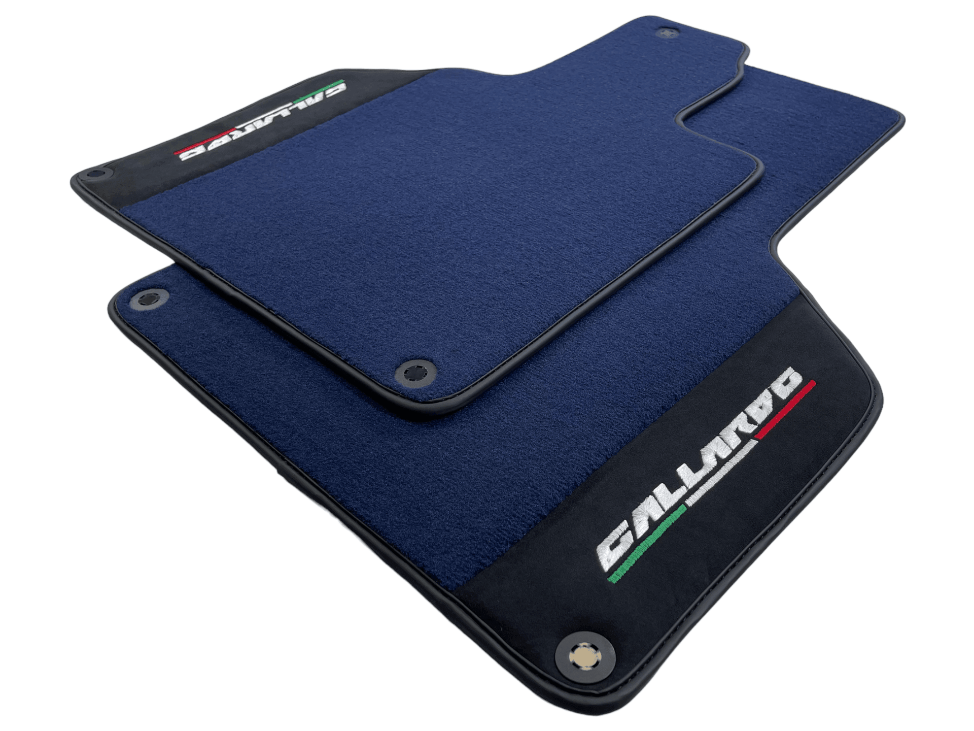 Dark Blue Floor Mats for Lamborghini Gallardo With Alcantara Leather - AutoWin