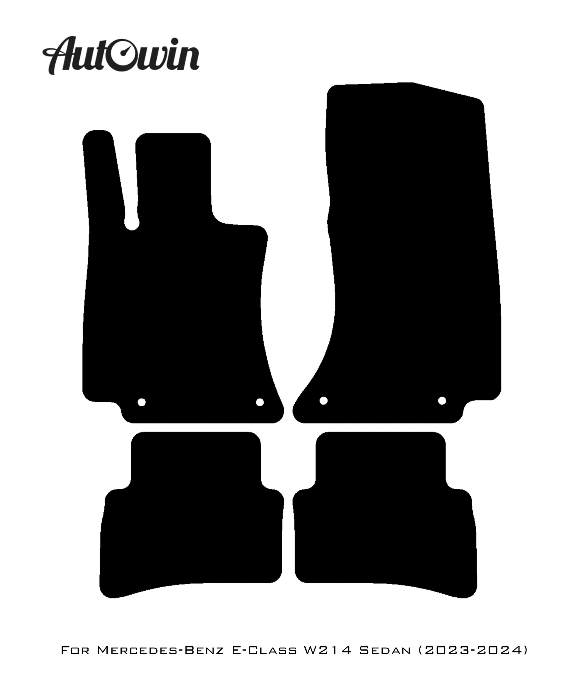 Dark Blue Floor Mats For Mercedes Benz E-Class W214 Sedan (2023-2024) | Limited Edition - AutoWin