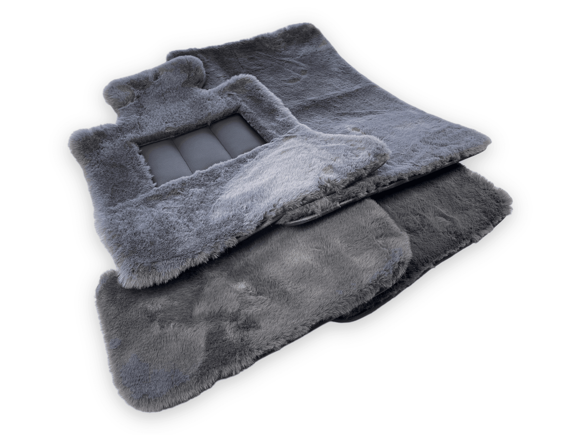 Dark Gray Sheepskin Floor Mats For Rolls Royce Phantom Drophead Coupe 2007–2016 Er56 Design Brand - AutoWin