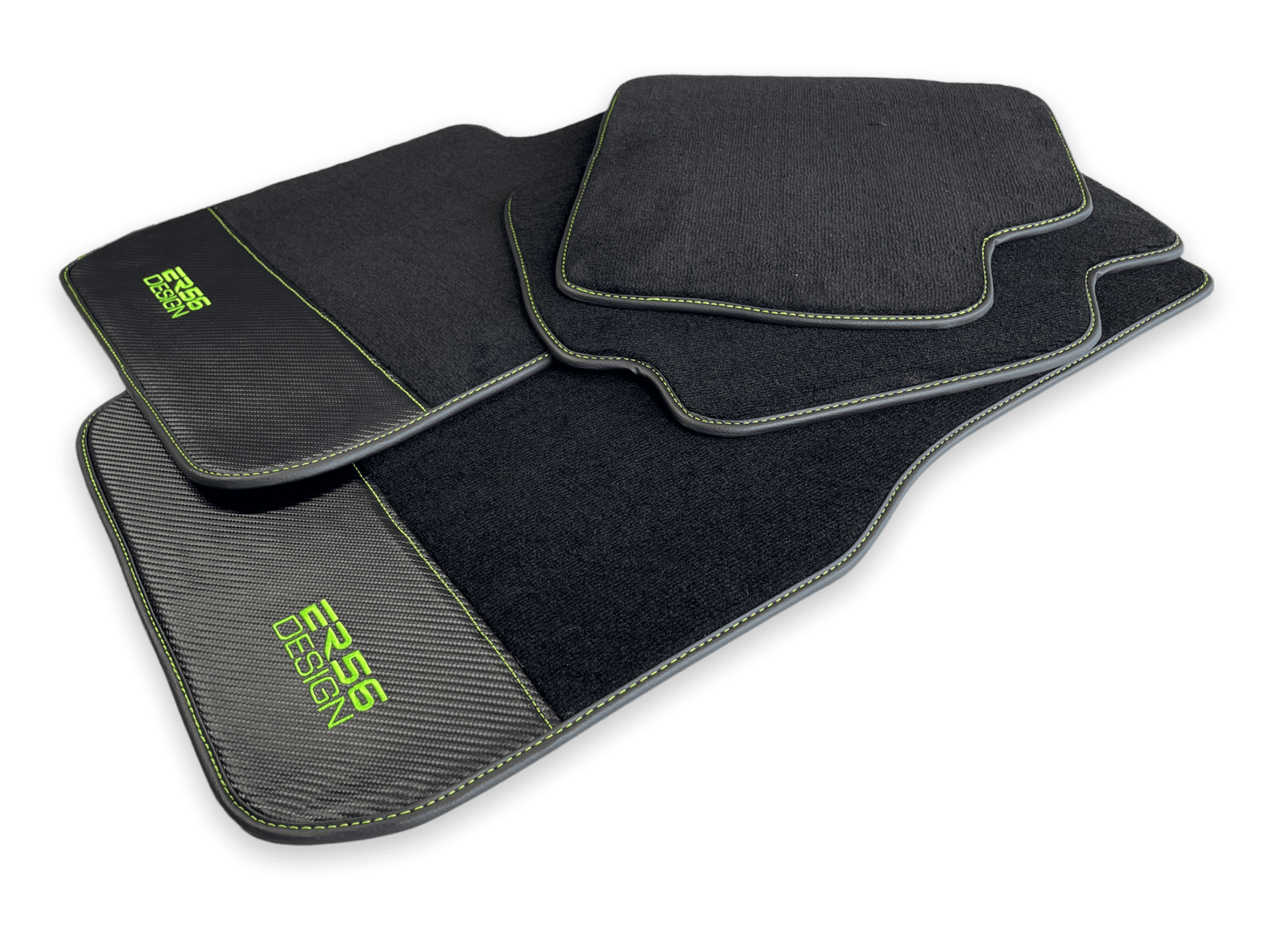 Floor Mats For BMW 7 Series F01 Carbon Leather Er56 Design - AutoWin