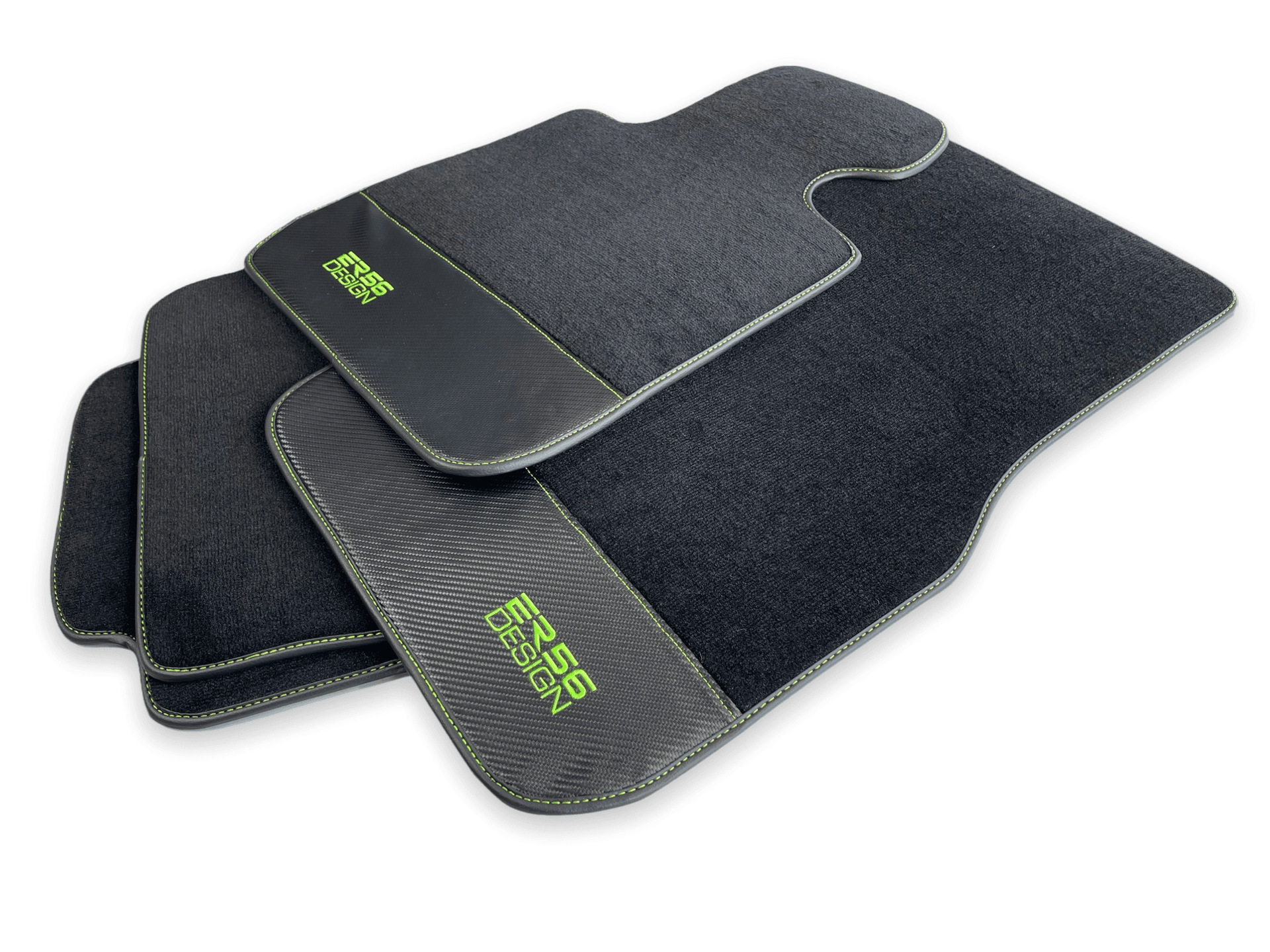 Floor Mats For BMW M6 F13 Coupe Carbon Leather Er56 Design - AutoWin