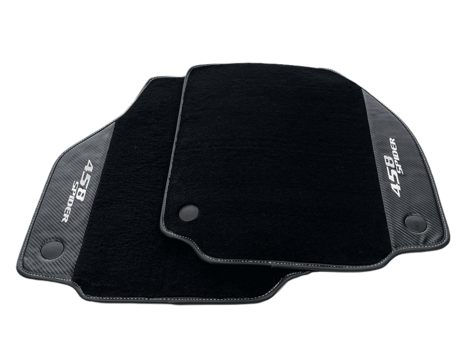 Floor Mats For Ferrari 458 Spider 2012-2015 Carbon Leather - AutoWin