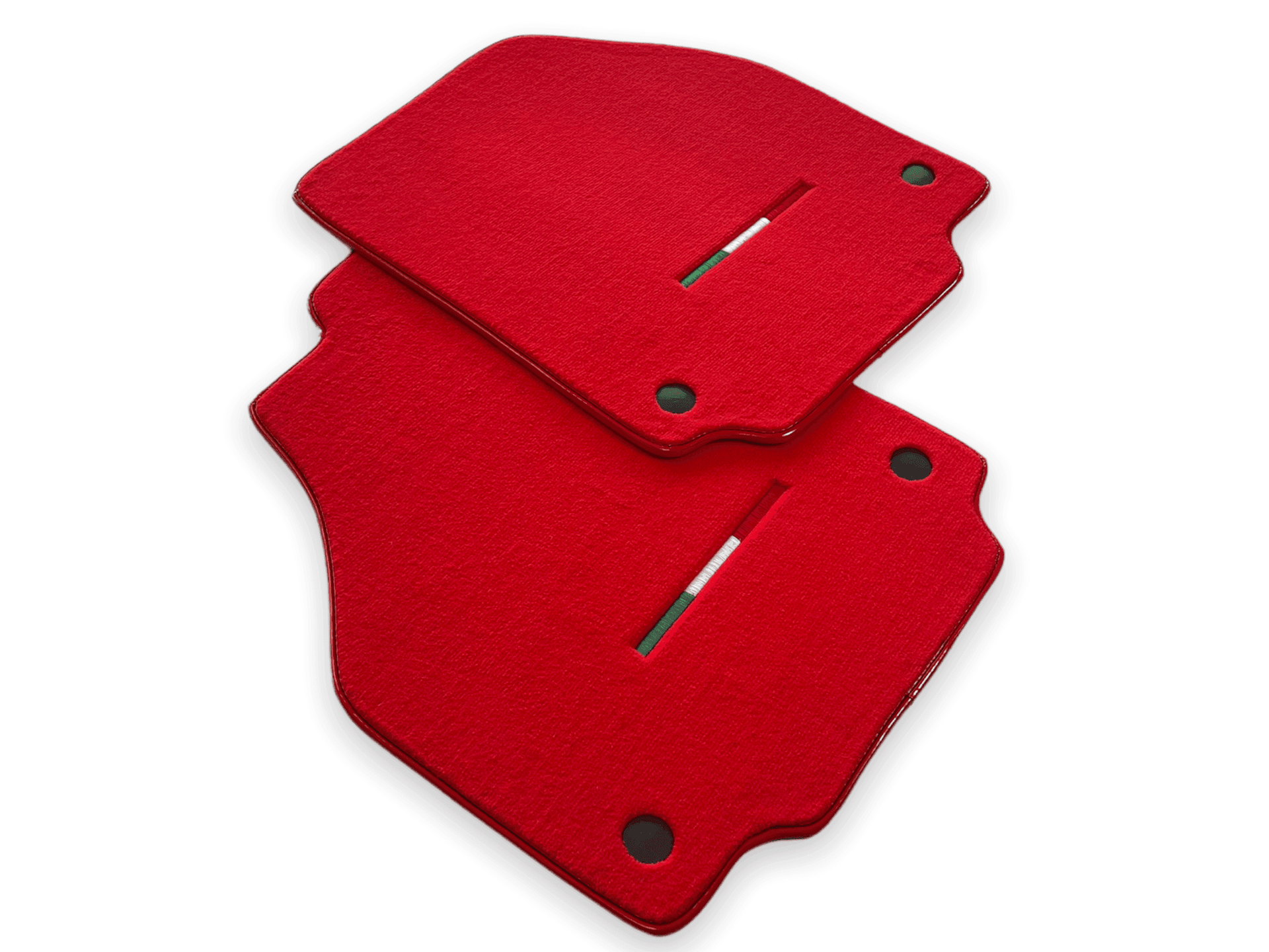 Floor Mats For Ferrari F8 Tributo 2019-2023 Red Italian Edition - AutoWin