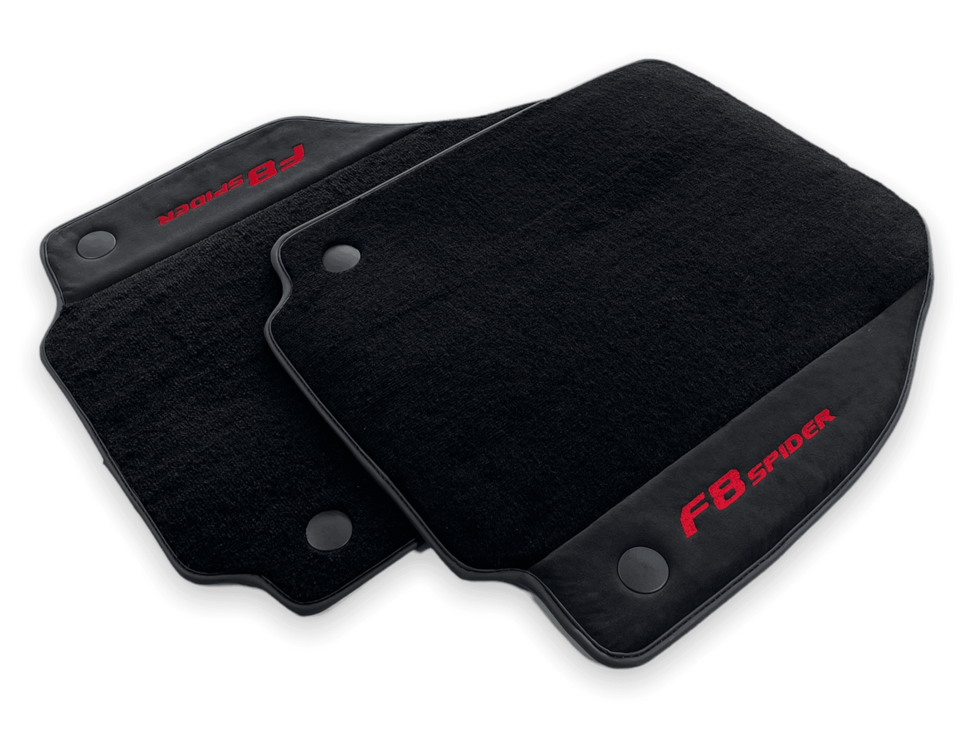 Floor Mats For Ferrari F8 Spider 2019-2022 Red Italian Edition - AutoWin
