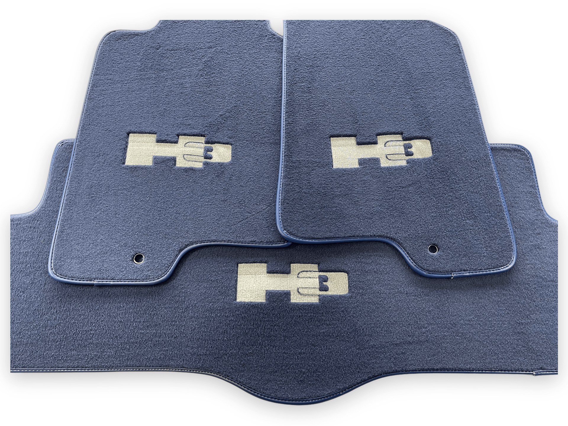 Floor Mats For Hummer H3 2005-2010 Tailored Dark Blue Color Carpets - AutoWin
