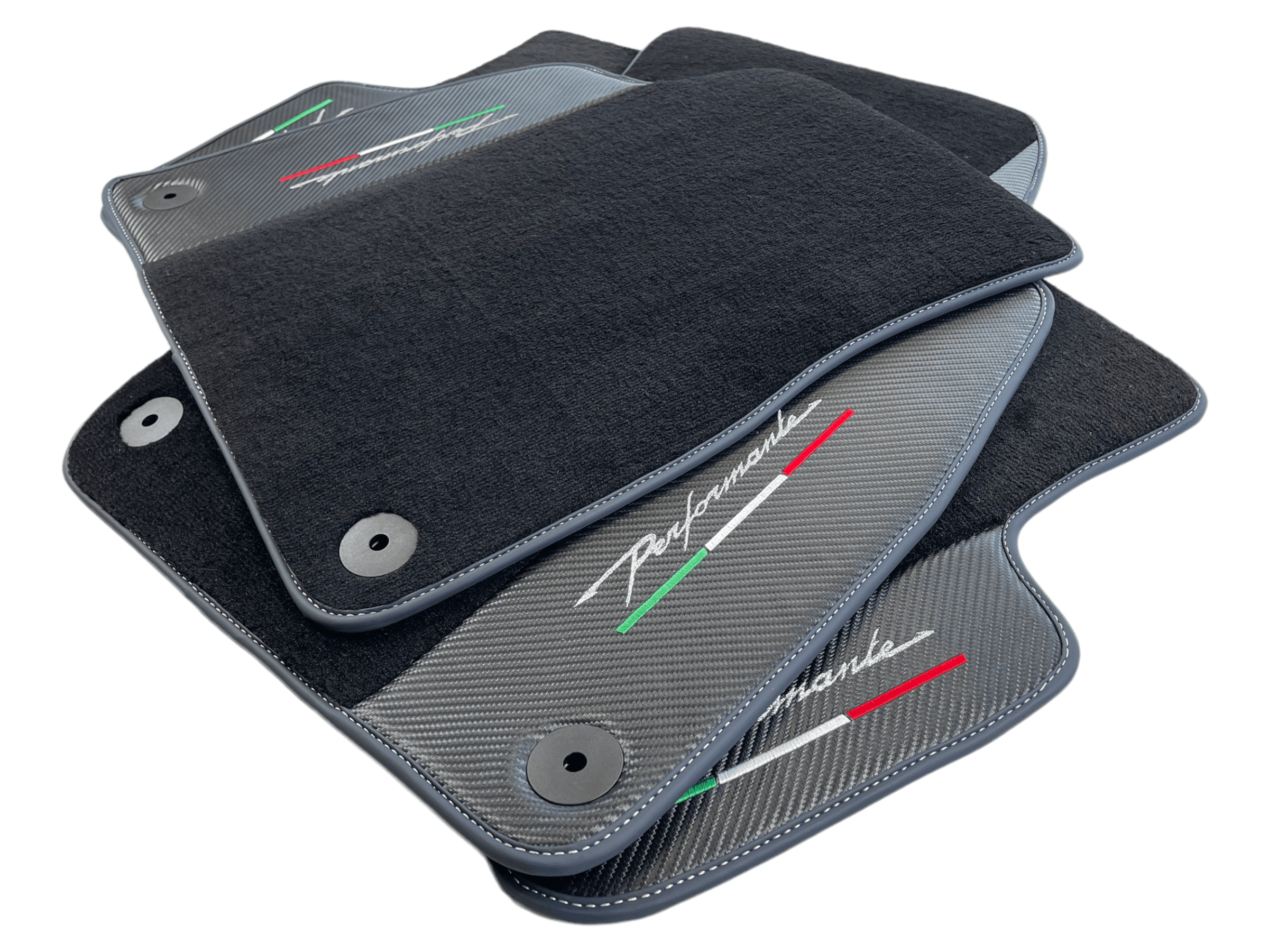 Floor Mats For Lamborghini Urus Performante With Carbon Leather - AutoWin