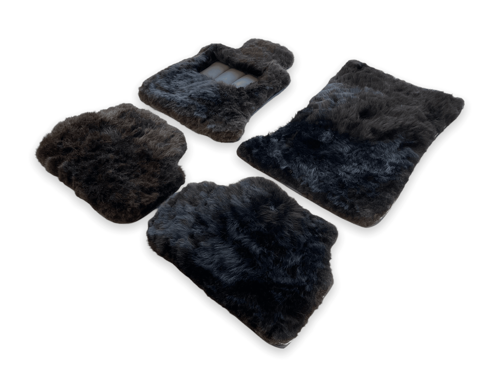 Genuine Sheepskin Floor Mats Rolls Royce Shadow 1965-1977 Er56 Design Brand - AutoWin