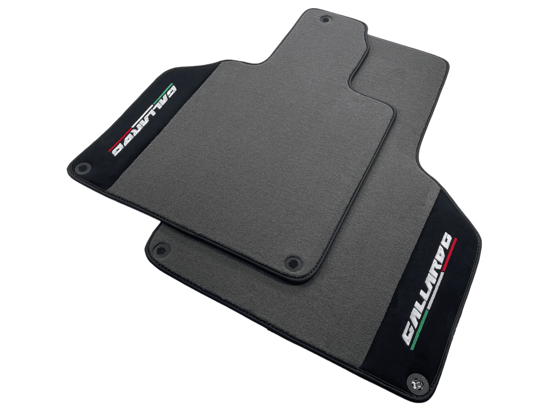 Gray Floor Mats for Lamborghini Gallardo With Alcantara Leather - AutoWin