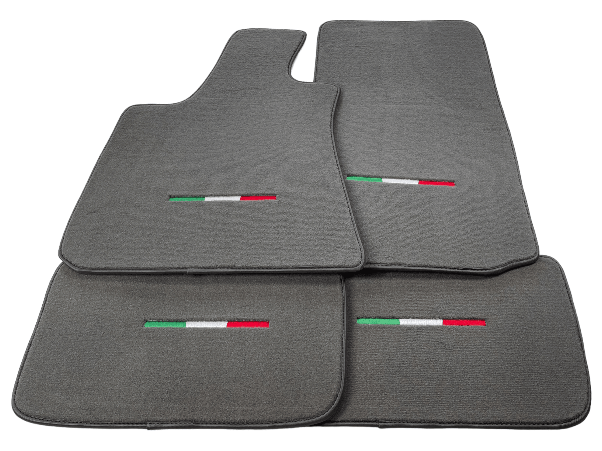 Gray Floor Mats For Maserati Ghibli 2013-2022 Italy Edition - AutoWin