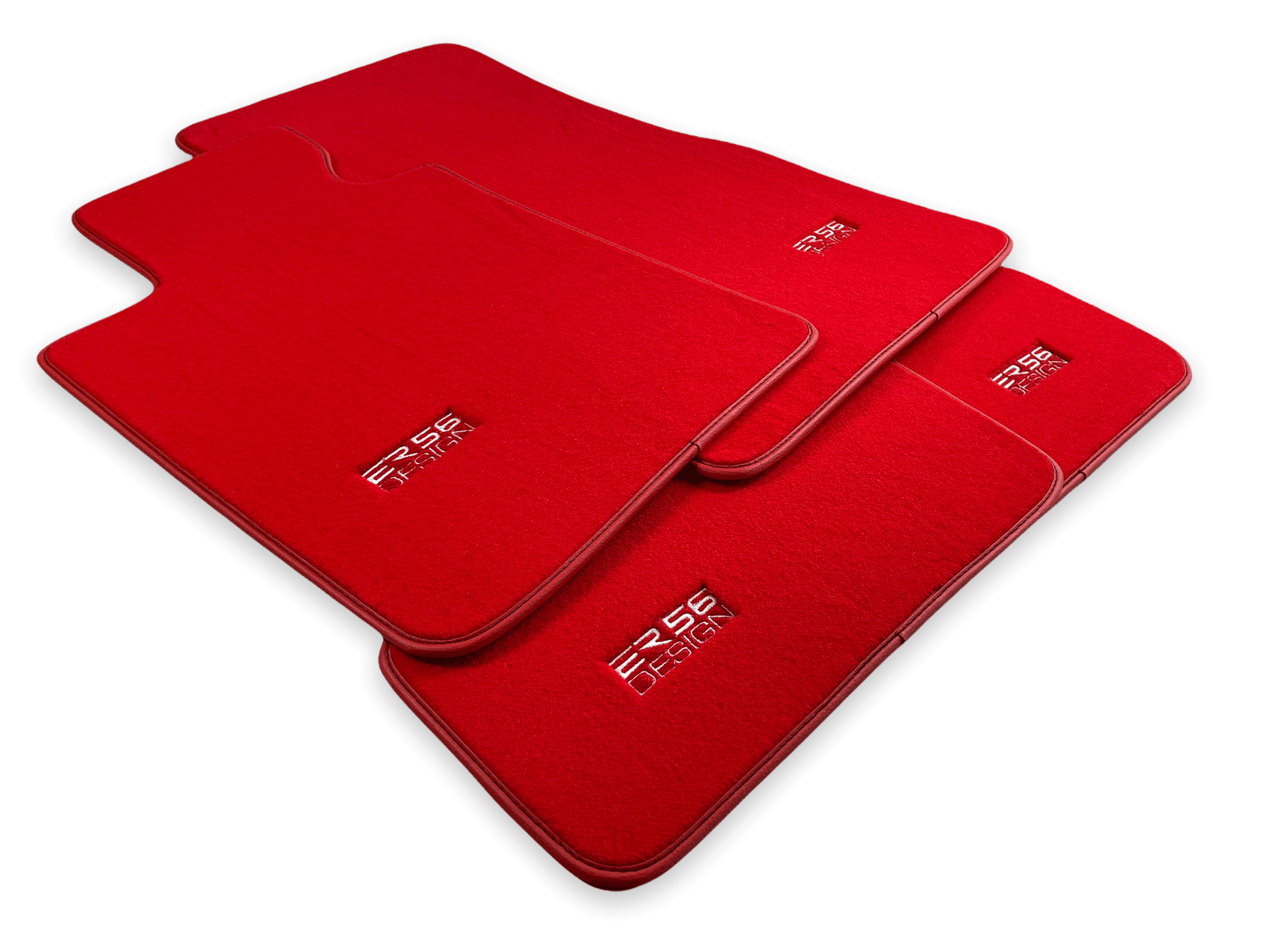 Red Floor Mats For BMW M4 Series F83 - ER56 Design Brand - AutoWin