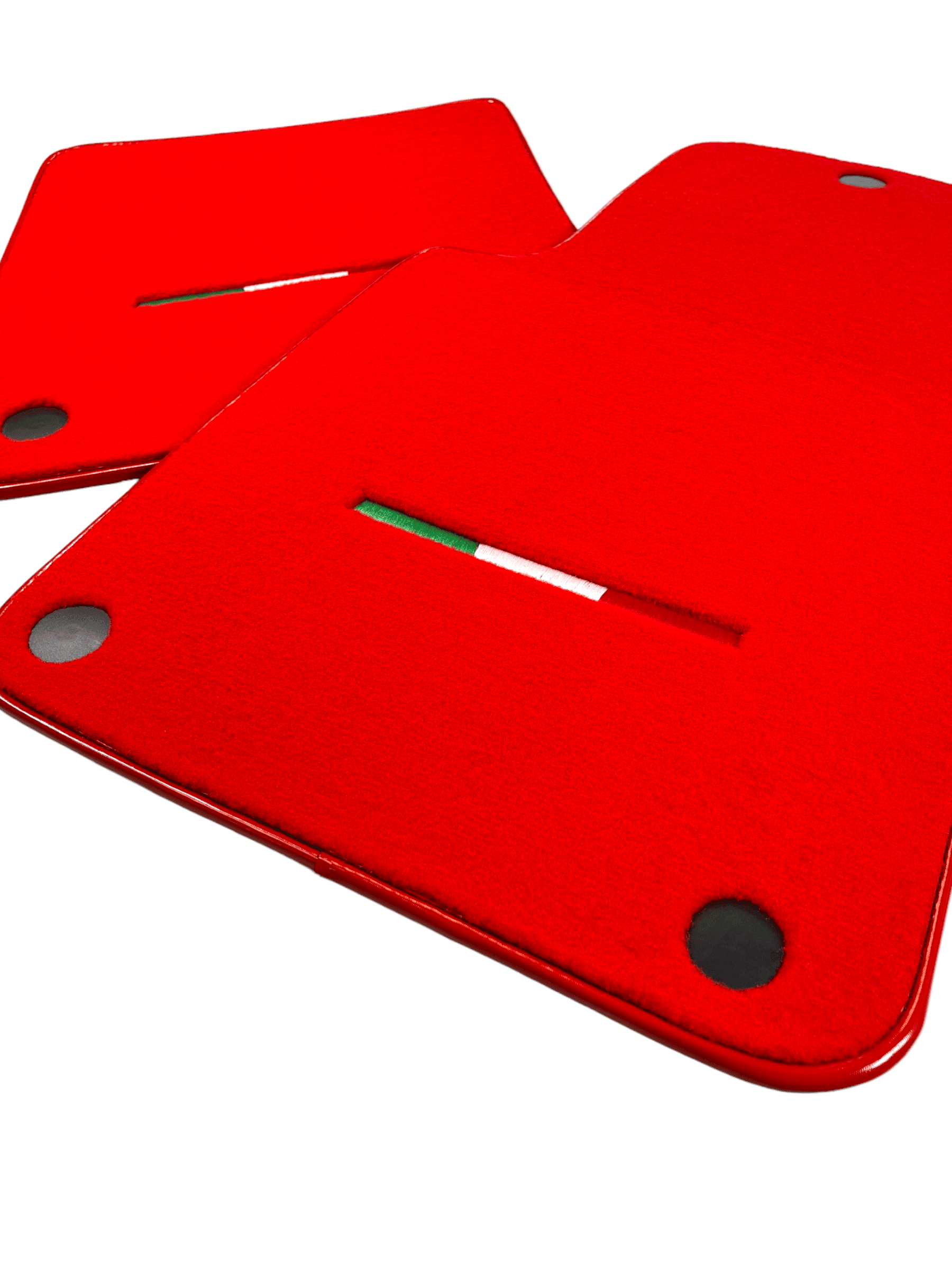 Red Floor Mats For Ferrari 599 Coupe 2006-2012 Italian Edition - AutoWin