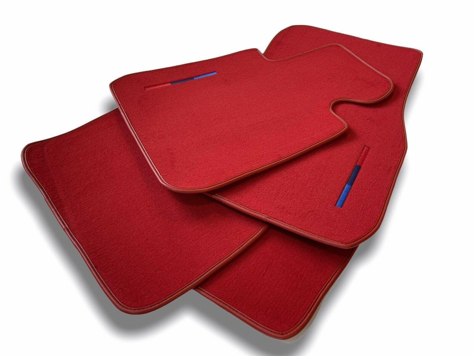 Red Mats For BMW M3 4-door E90 With M Package - AutoWin