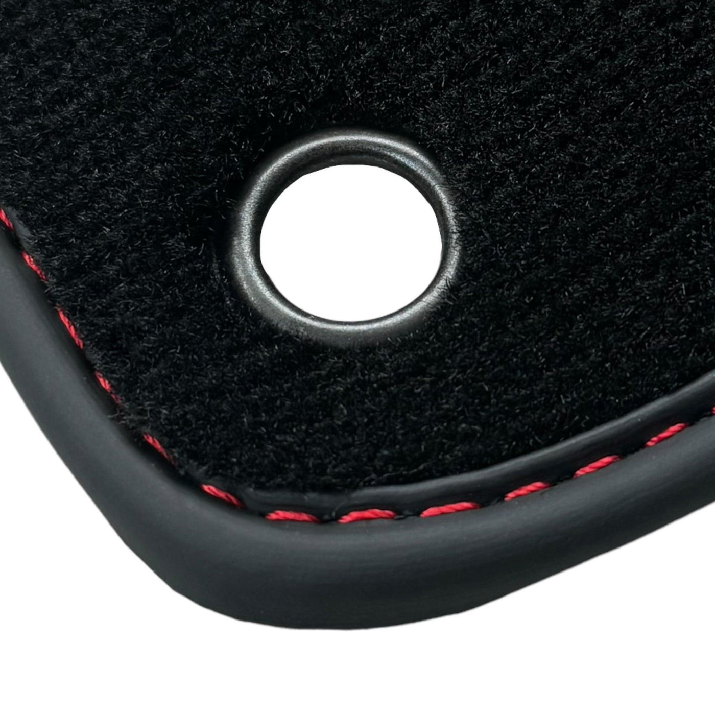 Black Floor Mats for Lamborghini Aventador SV with Alcantara Leather - AutoWin