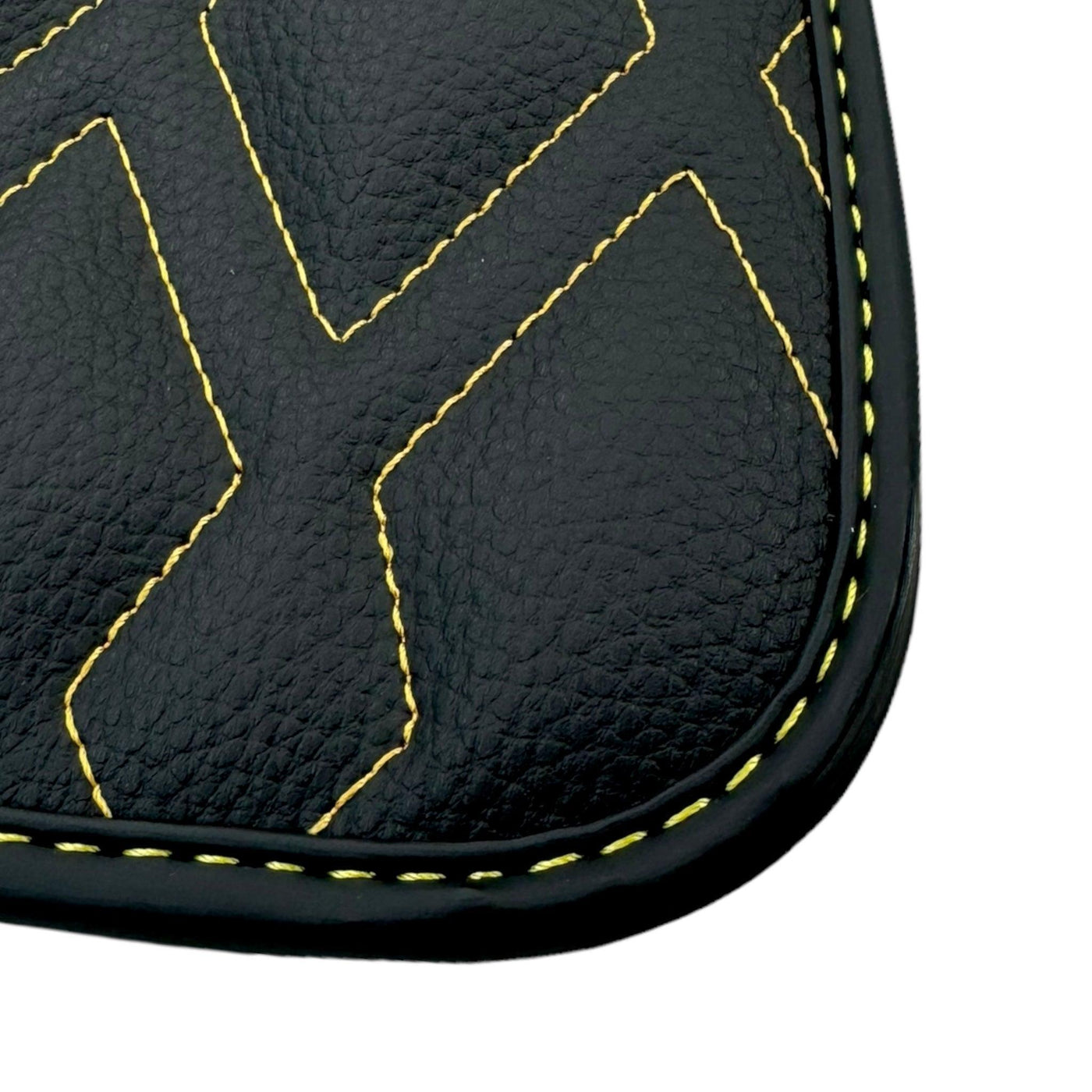 Black Leather Floor Mats for Rolls-Royce Ghost Series II (2021-2024) ER56 Design - AutoWin