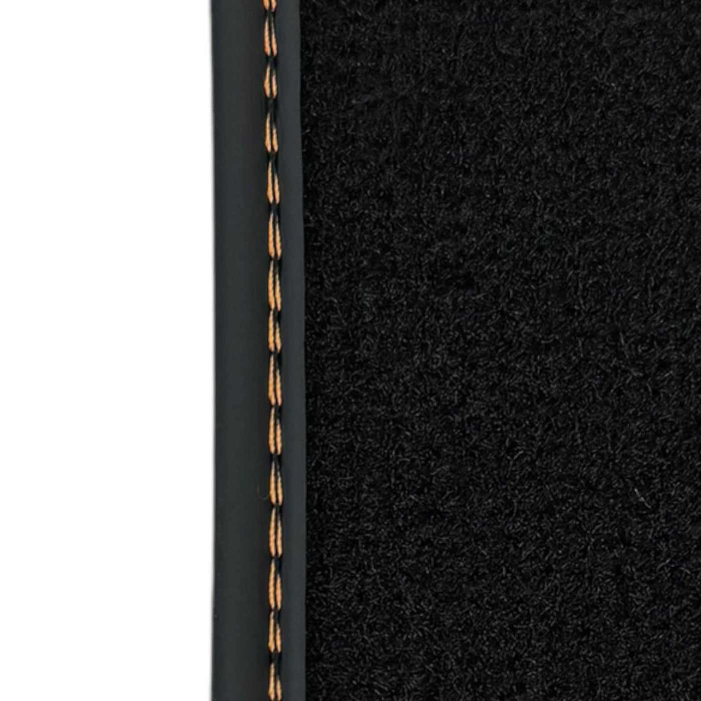 Black Floor Mats for McLaren 720S (2017-2021) with Orange Leather - AutoWin