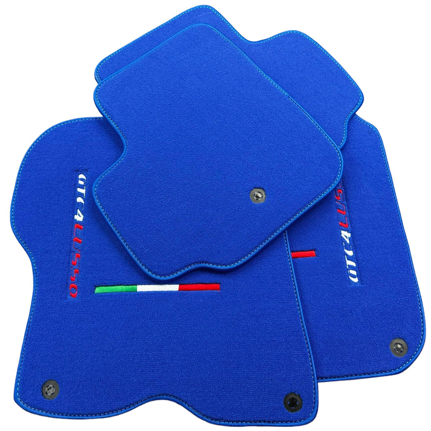Blue Floor Mats for Ferrari GTC4 Lusso (2016-2023) Italian Edition - AutoWin
